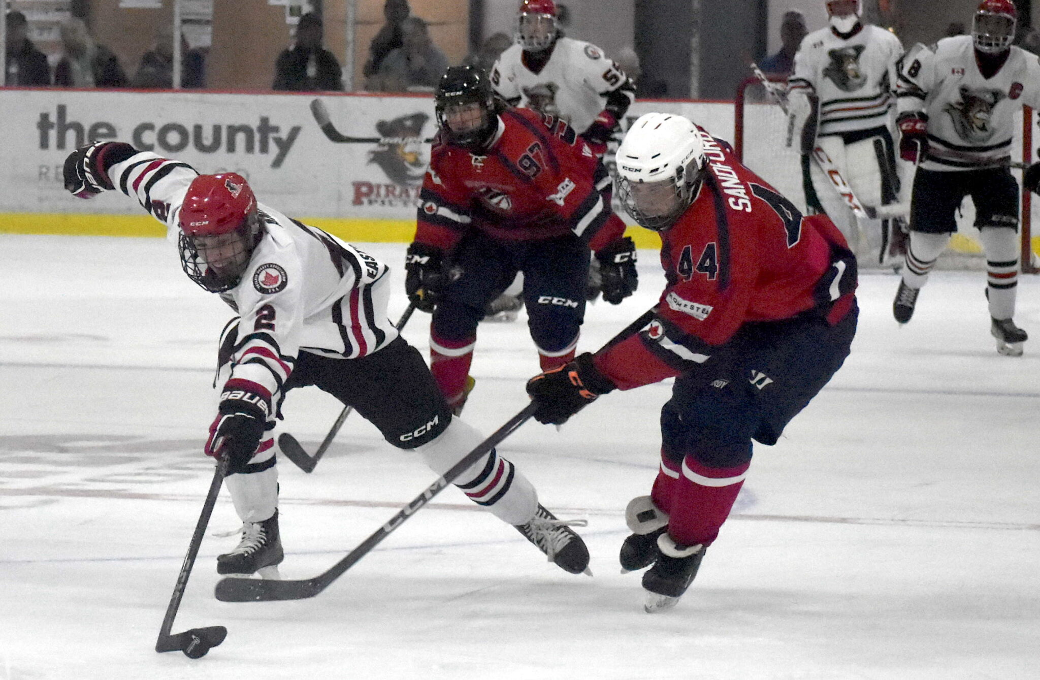 <p>AMAZING AMAT- Picton’s Luc Amat had seven points in two games for the Pirates over the weekend. (Jason Parks/Gazette Staff)</p>
