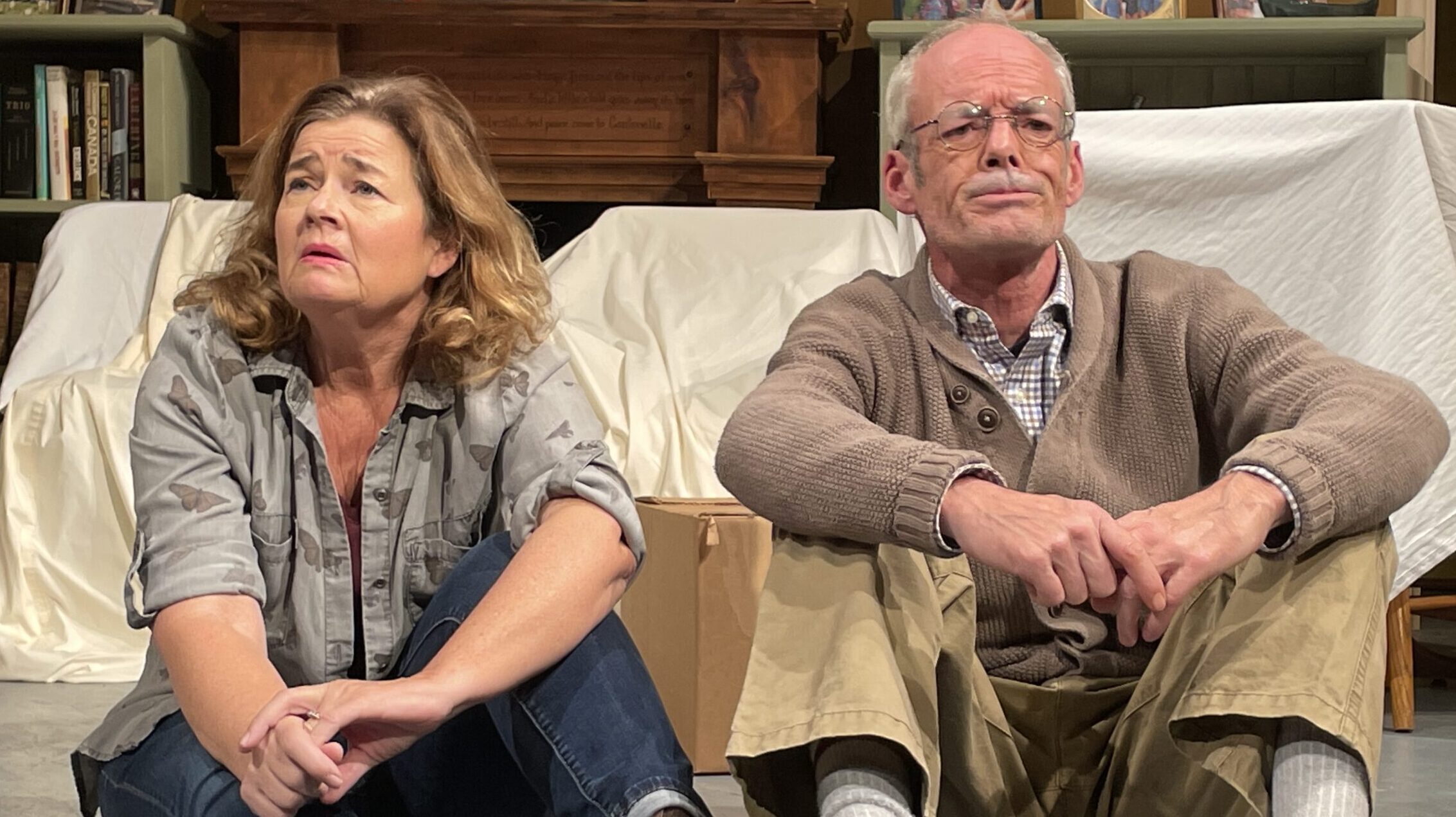 <p>Colleen Simm and Pat Larkin star as Ethel and Norman Thayer in Prince Edward Community Theatre’s production of On Golden Pond. (Karen Valihora/Gazette Staff)</p>
