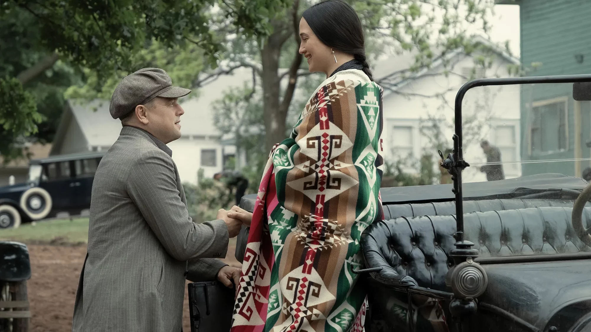 <p>Leonardo diCaprio and Lilly Gladstone in Martin Scoresese’s historical drama Killers of the Flower Moon appearing that The Regent Theatre this week. (Paramount Pictures)</p>
