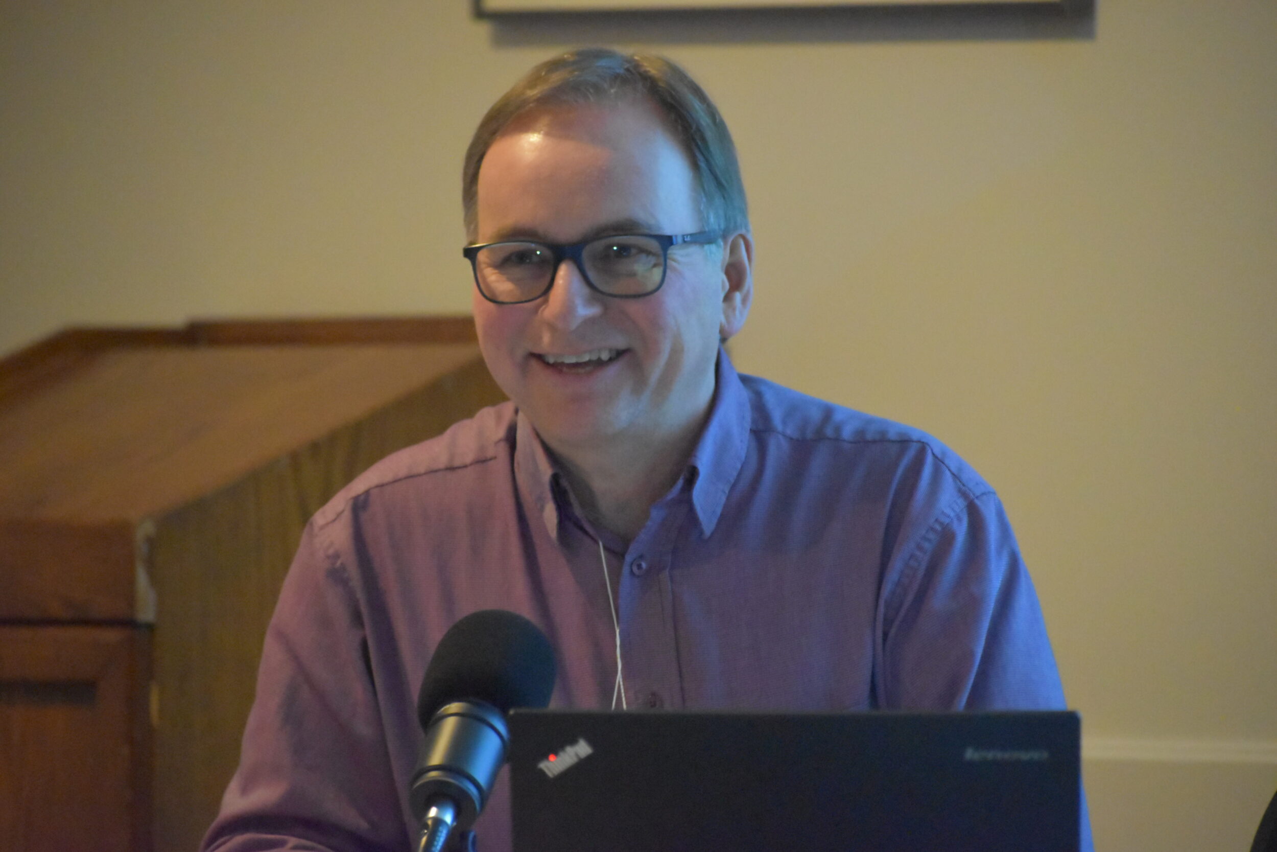 <p>County FM General Manager Craig Mills. (Jason Parks/Gazette Staff)</p>
