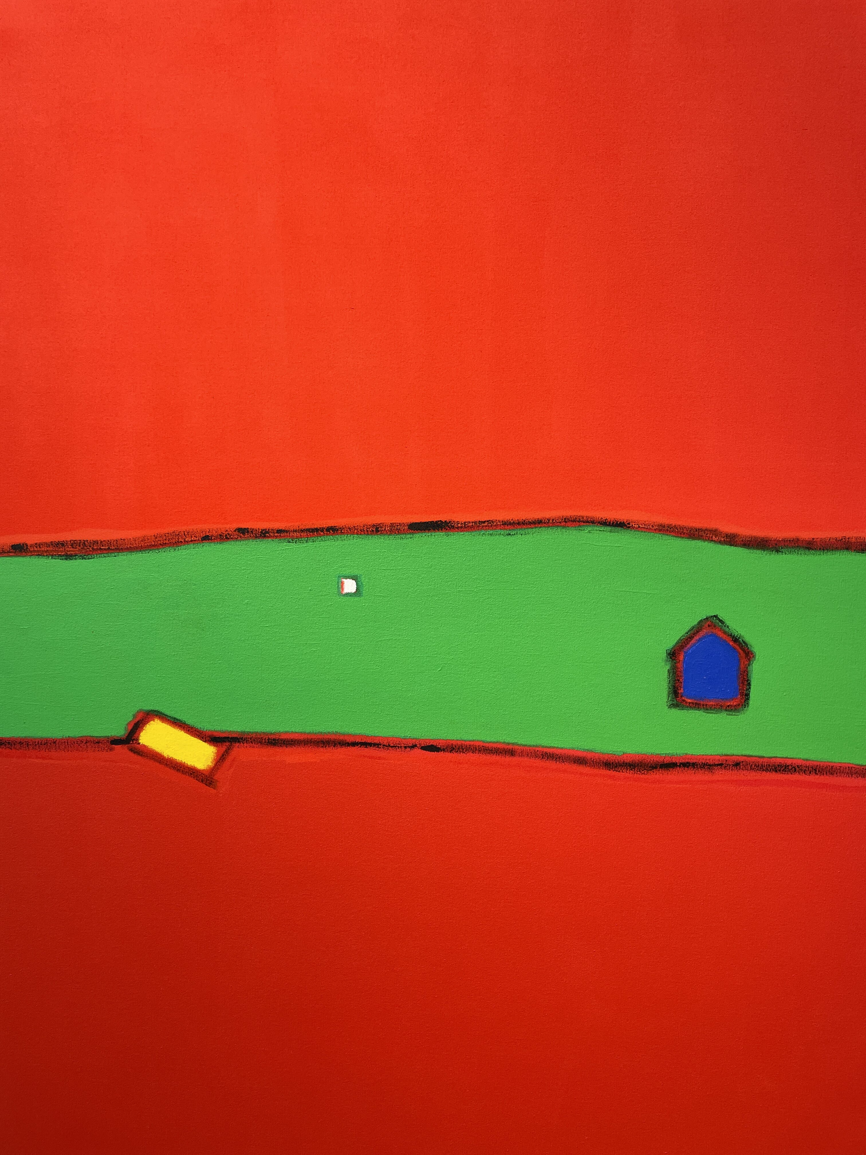 <p>Pat Service, “Vivid,” 2007 (54.4 x 40.5 in) Acrylic on Canvas.</p>
