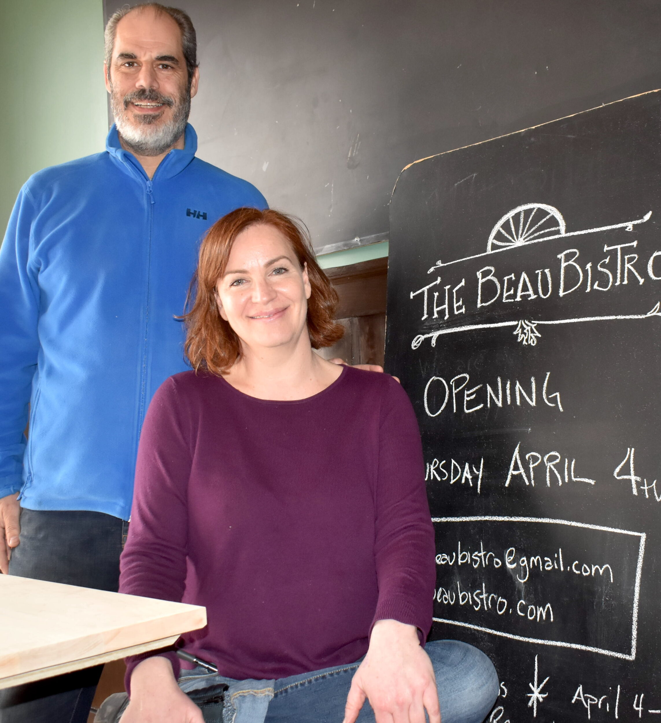 <p>Theo Morra and Vicky Worlidge of Beau Bistro. (Jason Parks/Gazette Staff)</p>
