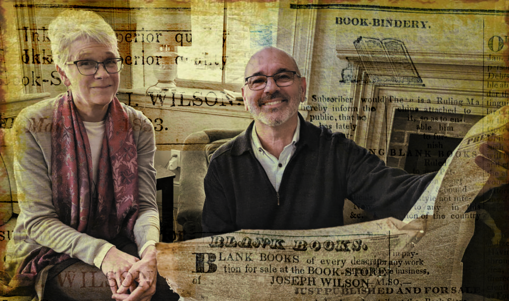 <p>Barbara and David Sweet of Books & Company (Photo Collage by Natalie Piper for the Gazette)</p>
