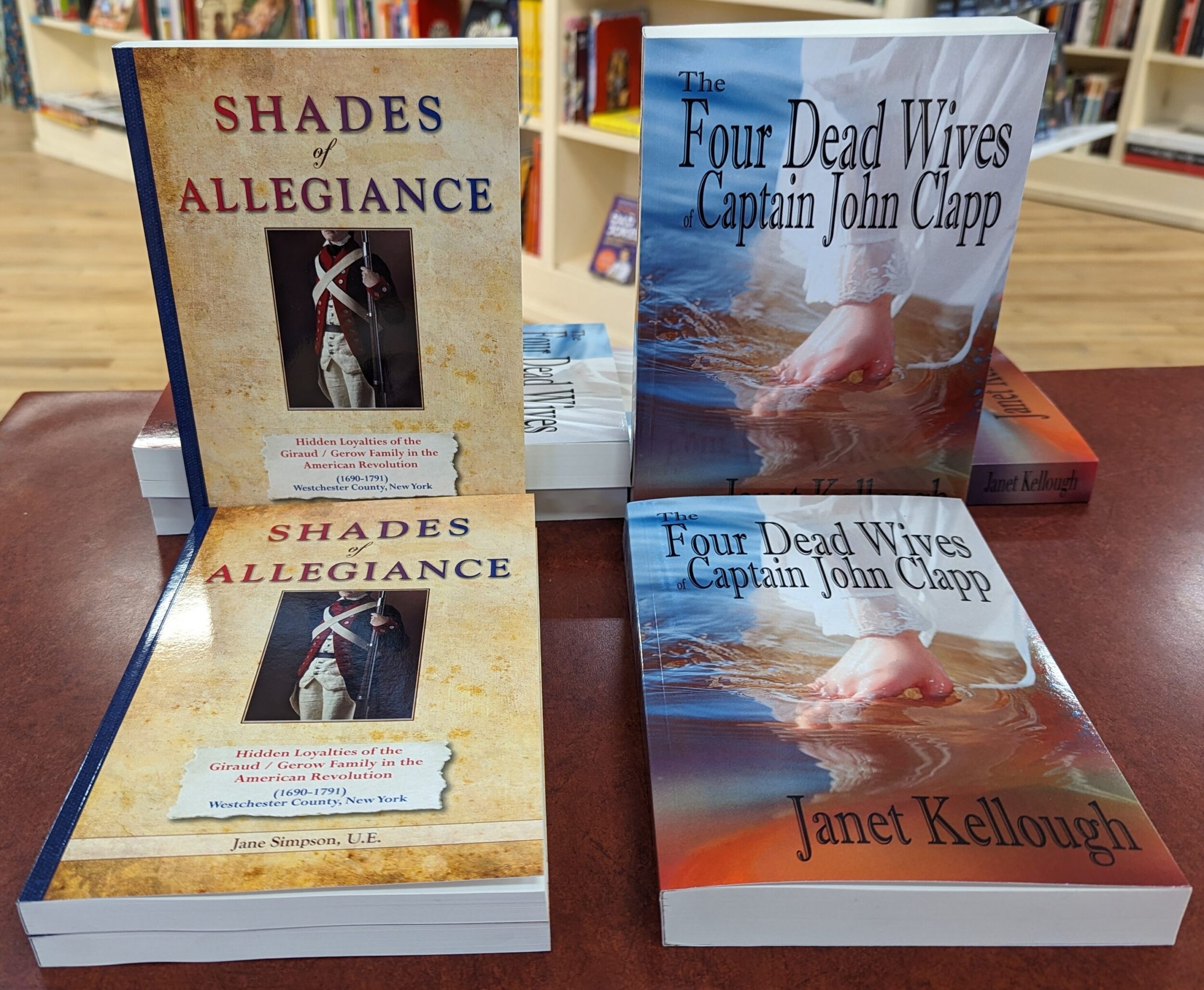 <p>Books by Jane Simpson and Janet Kellough at Books & Company (Photo: Chris Fanning)</p>
