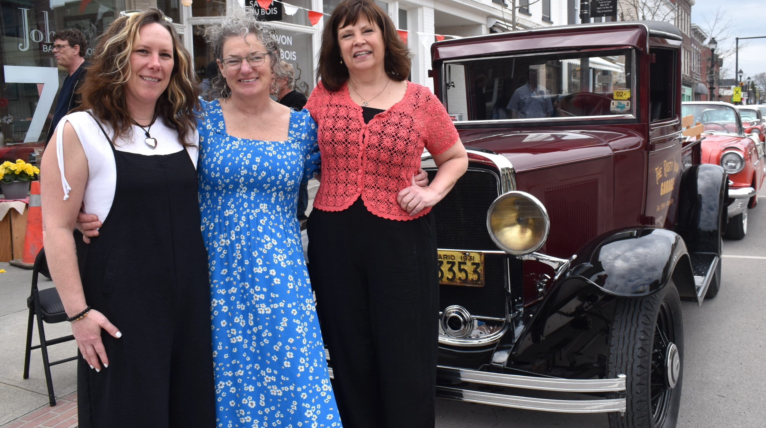 <p>Michelle Mossey (centre) with John’s Barber Shop colleagues Afton Hall and Elaine Kerr (Photo: Jason Parks / Gazette Staff)</p>
