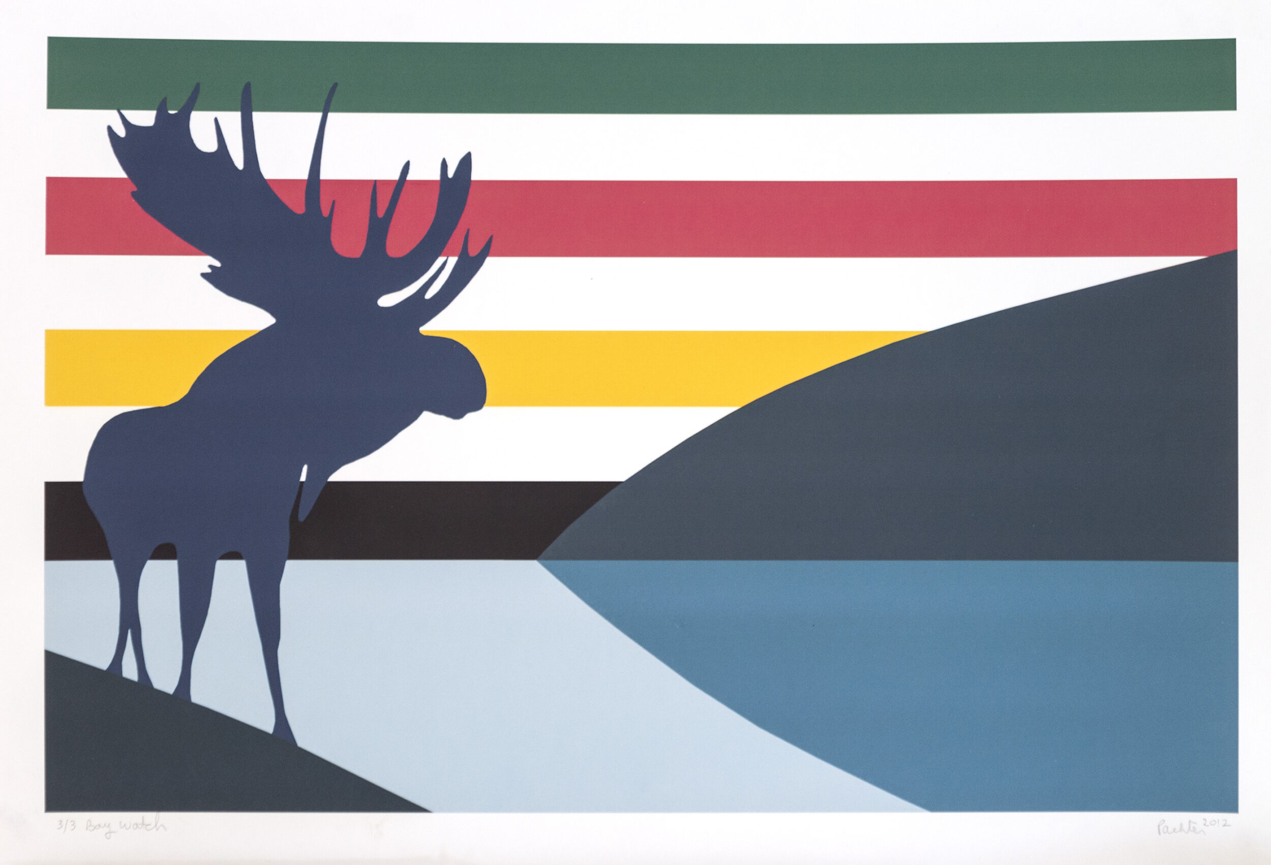 <p>Charles Pachter, Baywatch (2012). Limited edition print. Image courtesy of Oeno Gallery. </p>

