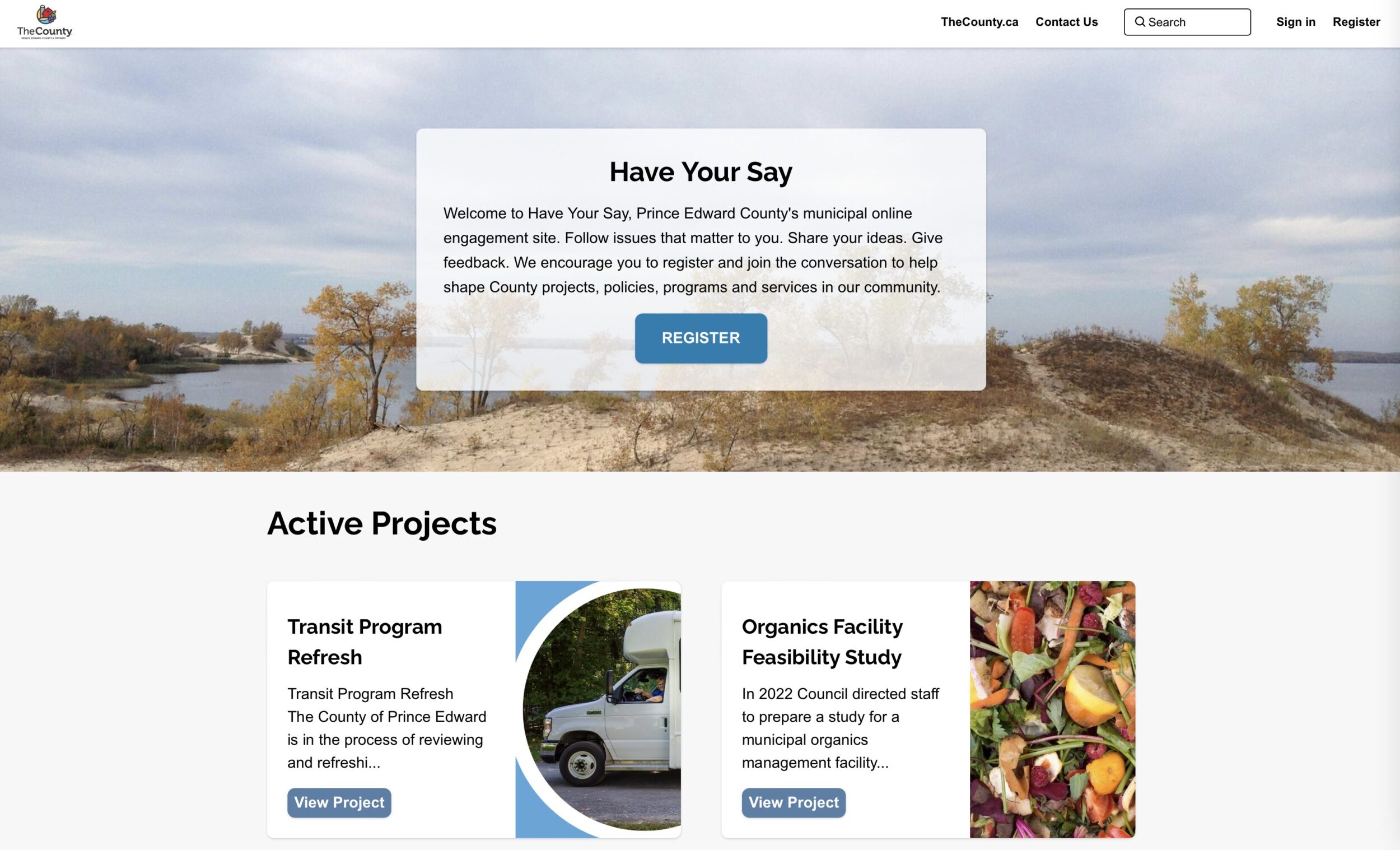 <p>Have Your Say (Image: thecounty.ca)</p>
