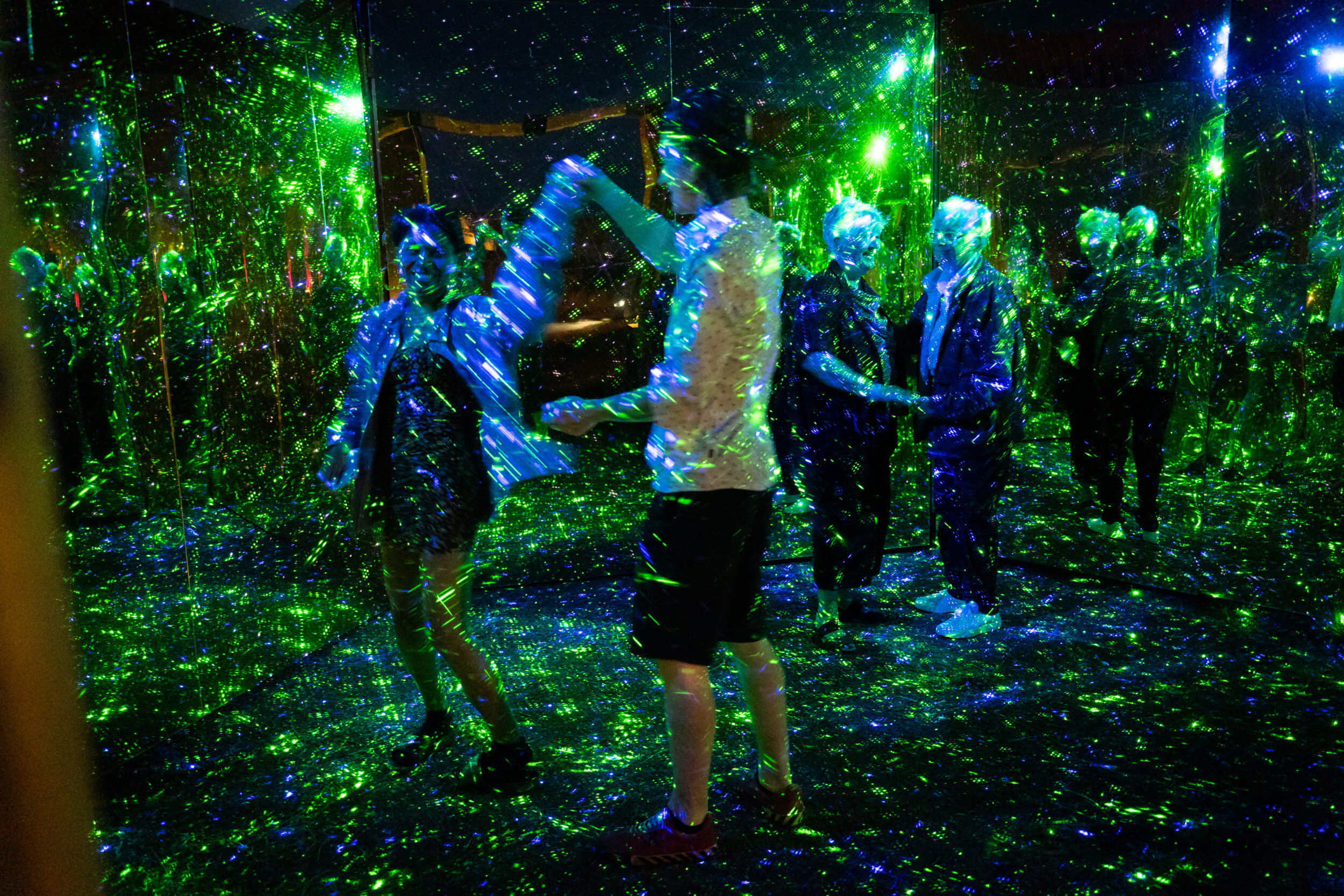 <p>The Department of Illumination’s Night Watch installation at Base31. (Sara Keller/Keller Creative)</p>
