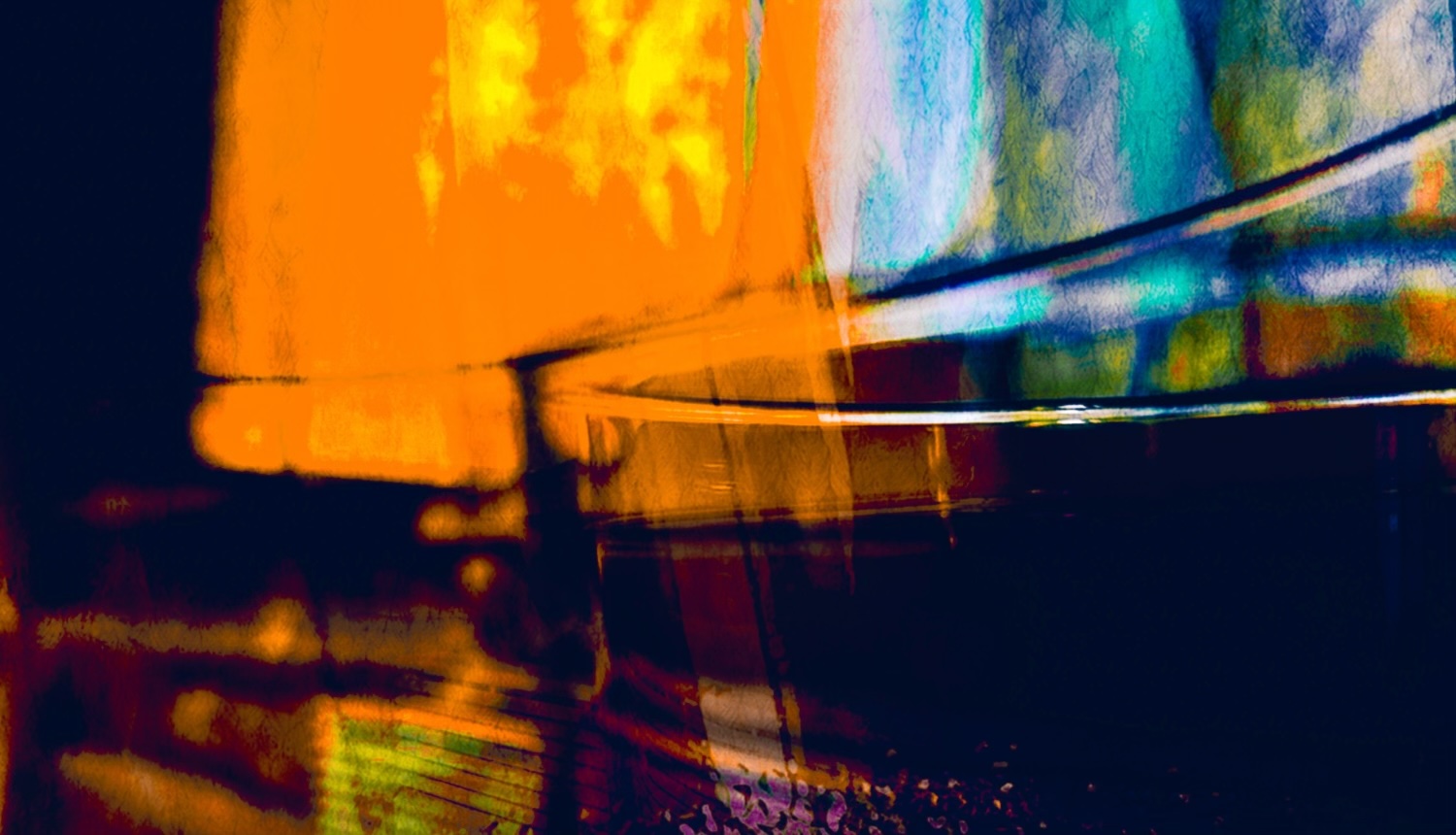 <p>Aylan Couchie, “these aren’t the sunsets I’m used to II” (Altered digital photograph, 2023) </p>
