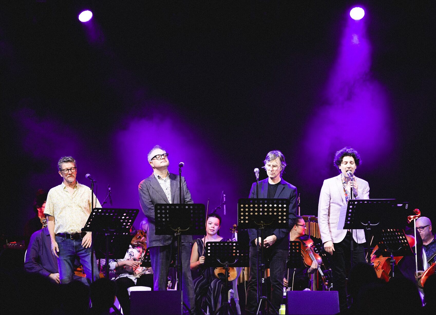 <p>The Art of Time Ensemble, featuring Andy Maize, Steven Page, Chris Murphy, and Jeremy Fisher (Photo: Logan Somers)</p>
