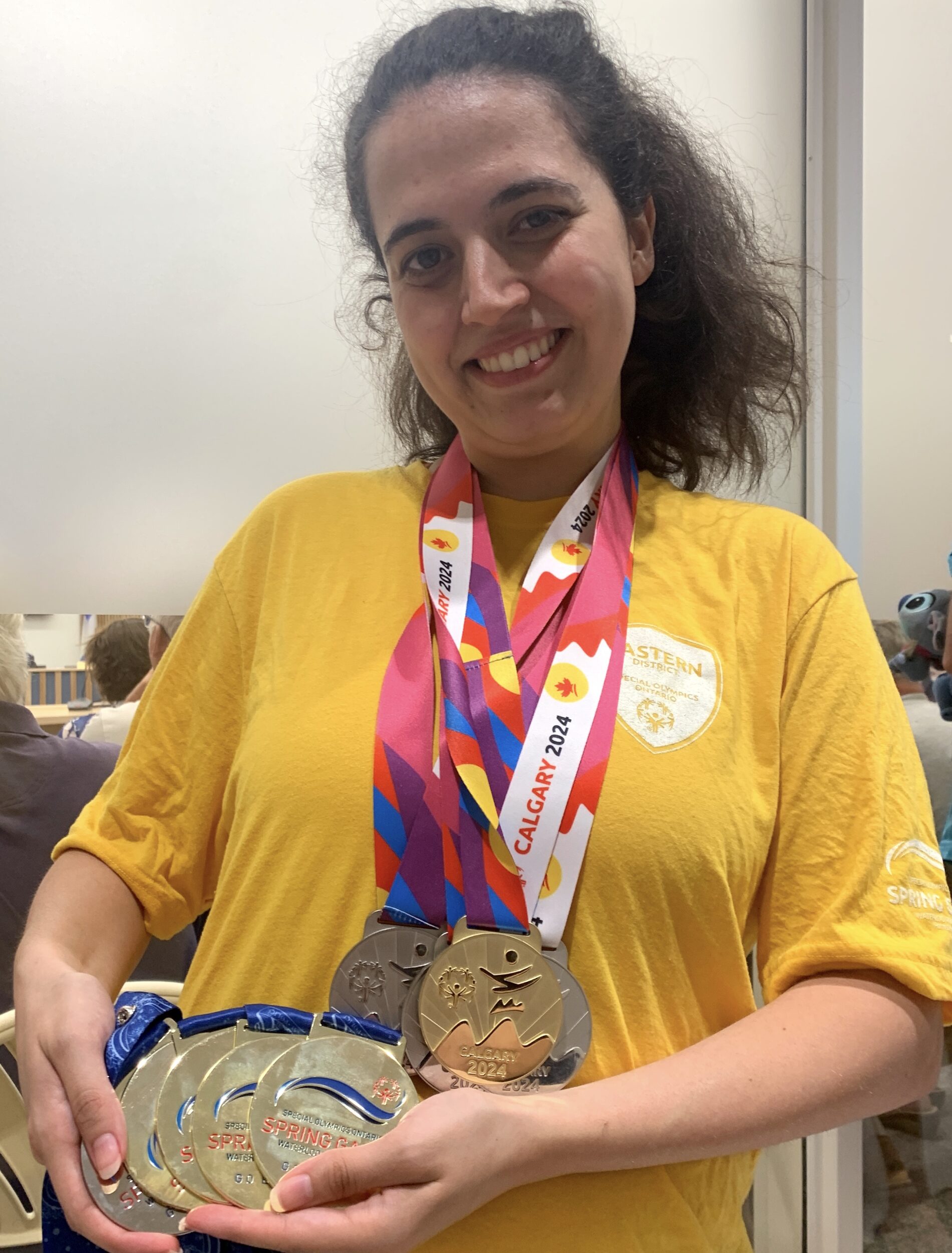 <p>Prince Edward County’s Kim Pothier was recognized for her efforts at the Canadian Winter and Ontario Spring Special Olympics with a municipal civic recognition award. (Jason Parks/Gazette Staff)</p>
