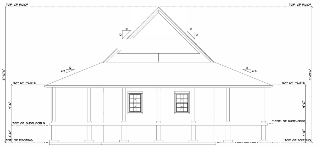 <p>Log Cabin schoolhouse design for Edwin County Farms (Image Supplied)</p>
