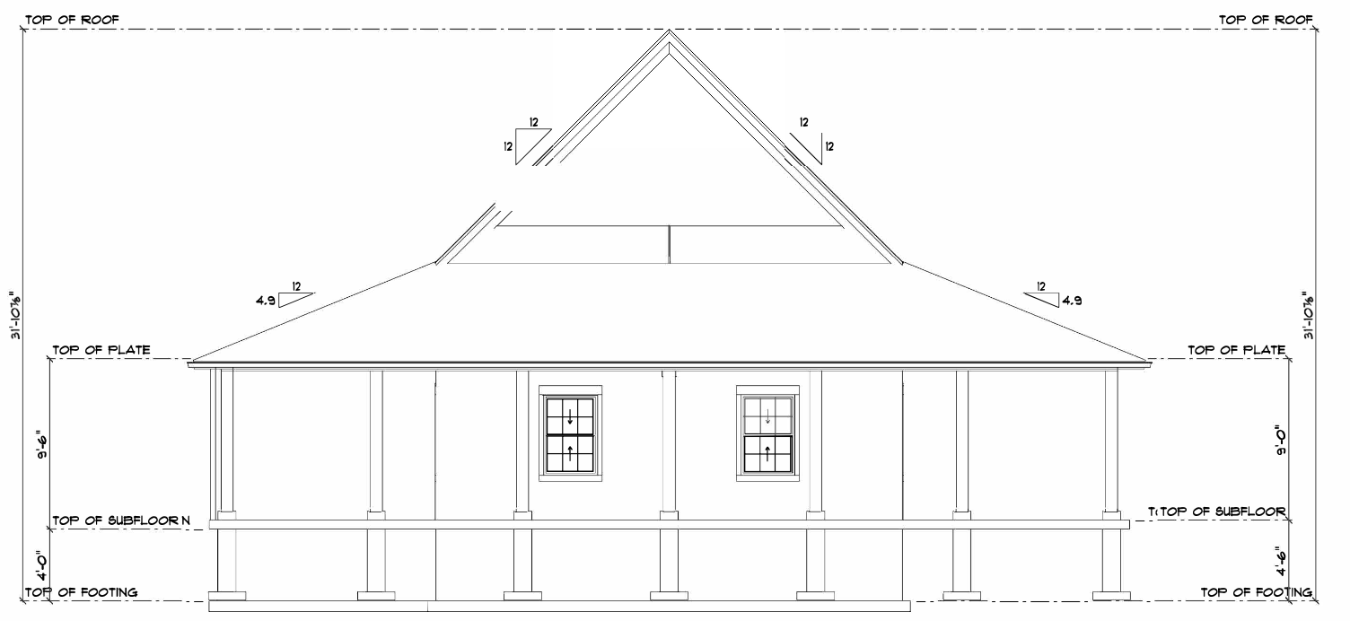<p>Log Cabin schoolhouse design for Edwin County Farms (Image Supplied)</p>
