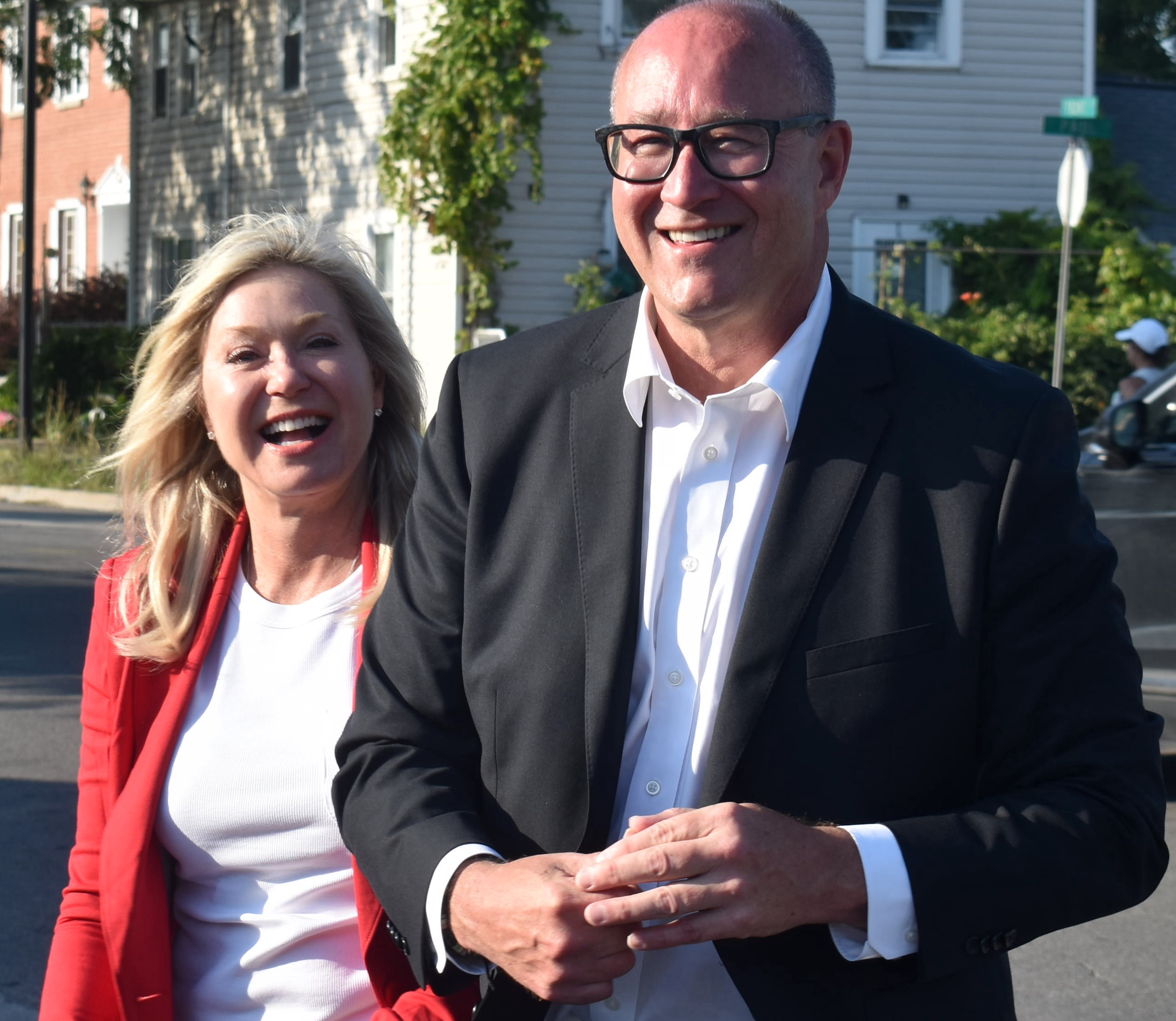 <p>Sean Kelly with Liberal Party of Ontario leader Bonnie Crombie (Jason Parks/Gazette Staff)</p>
