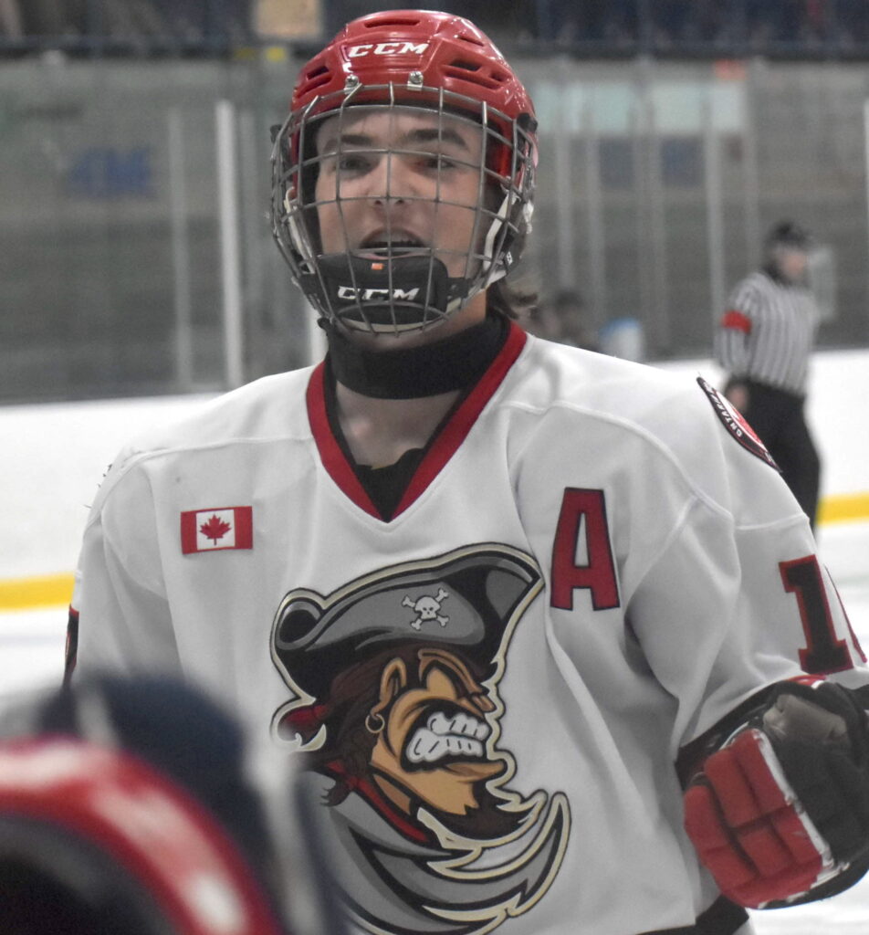 <p>Cole Stevenson had two goals for Picton Saturday afternoon as they beat Port Hope 5-1. (Jason Parks/Gazette Staff)</p>
