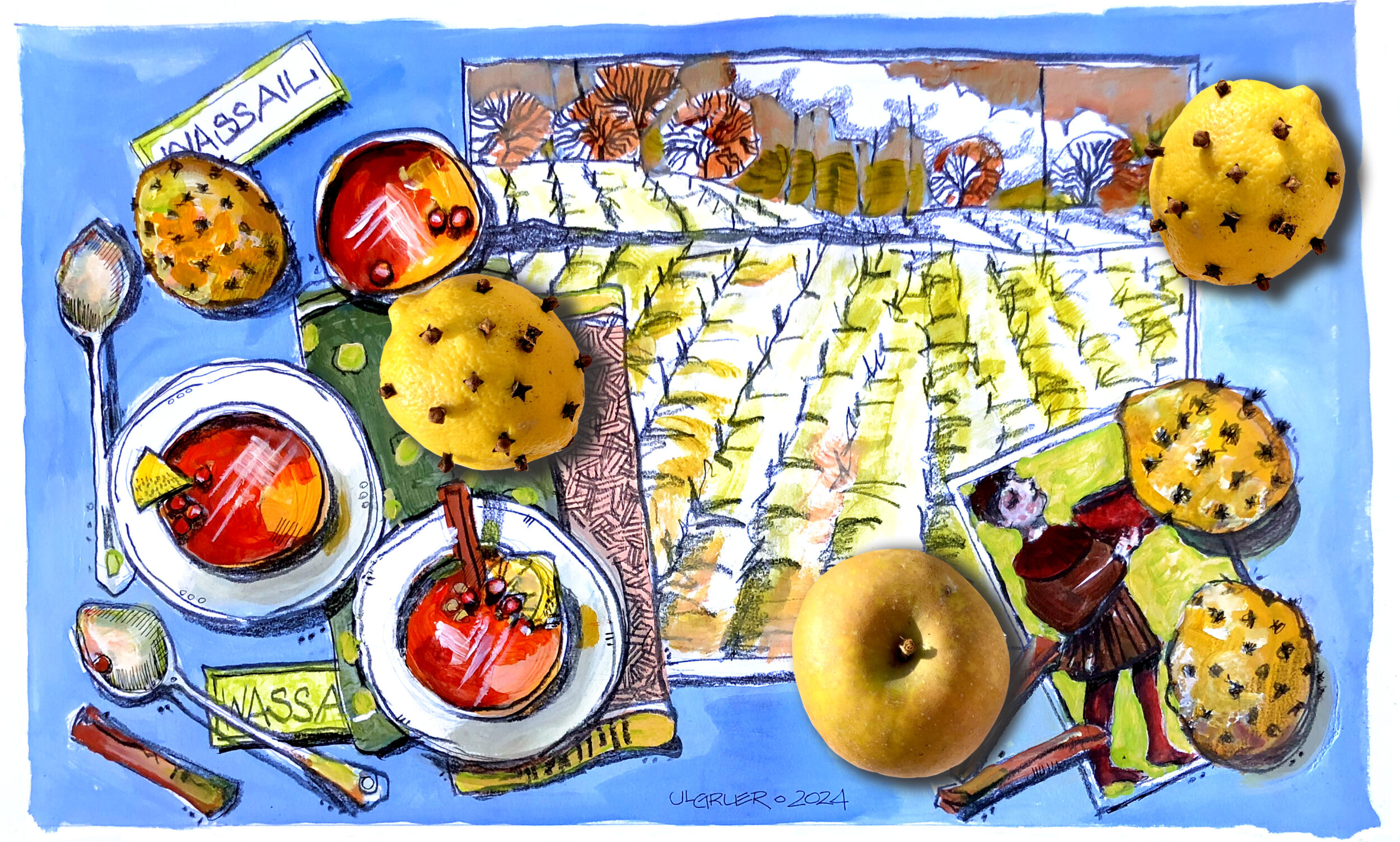 <p>Laurie Gruer’s Wassail (2024)</p>
