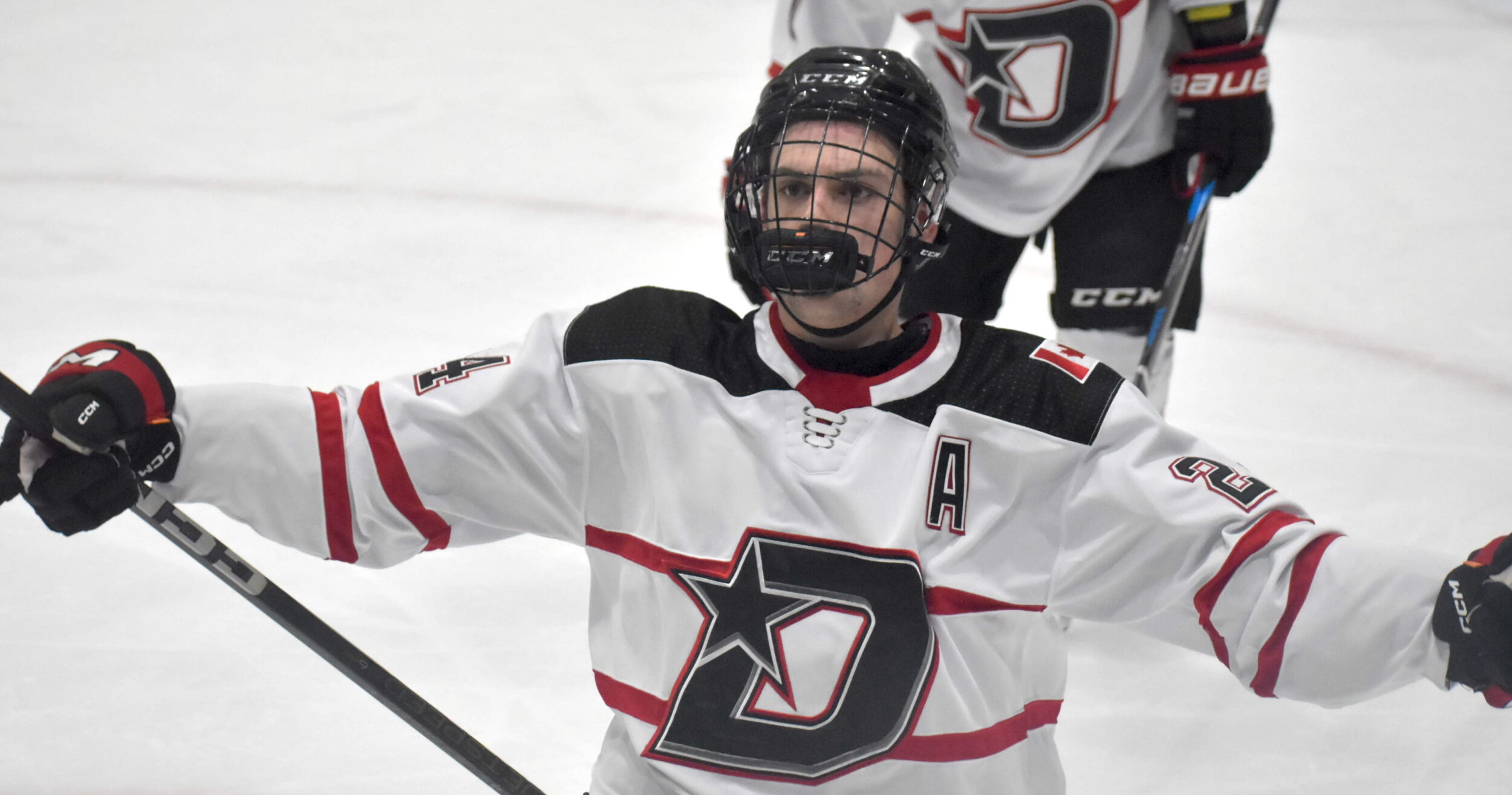 <p>Wellington’s Ryan Schaap thought he had tied the game against visiting Trenton in the second period but the equalizer was washed out. Wellington lost in double overtime 6-5. (Jason Parks/Gazette Staff)</p>
