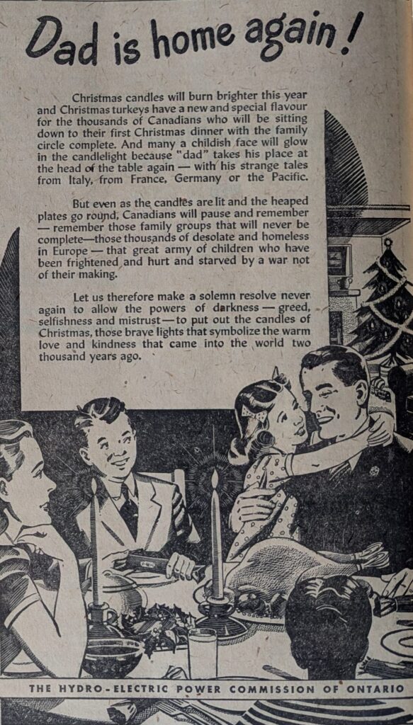 <p>Ontario Hydro Advertisement (1945)</p>
