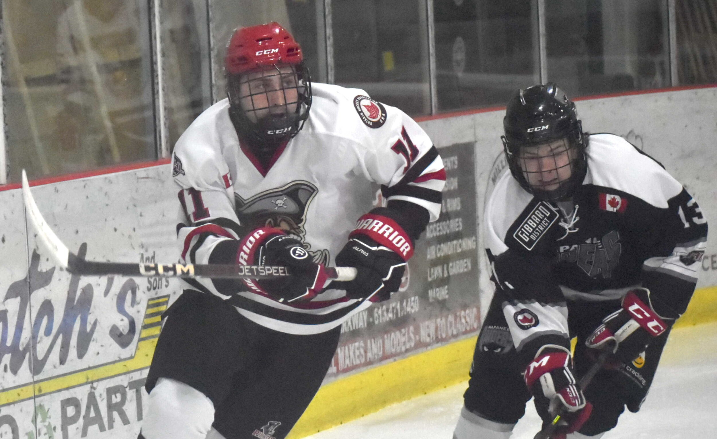 <p>Rookie Dorian Rimmer had a goal and two assists in Picton’s 5-3 win in Port Hope Friday. (Jason Parks/Gazette Staff)</p>
