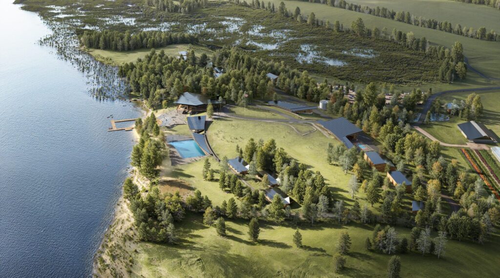 <p>An artist’s rendition of the proposed Campfire Circle Medical Camp on Wesley Acres road. (Ted Handy and Associates/Teeple Architects)</p>
