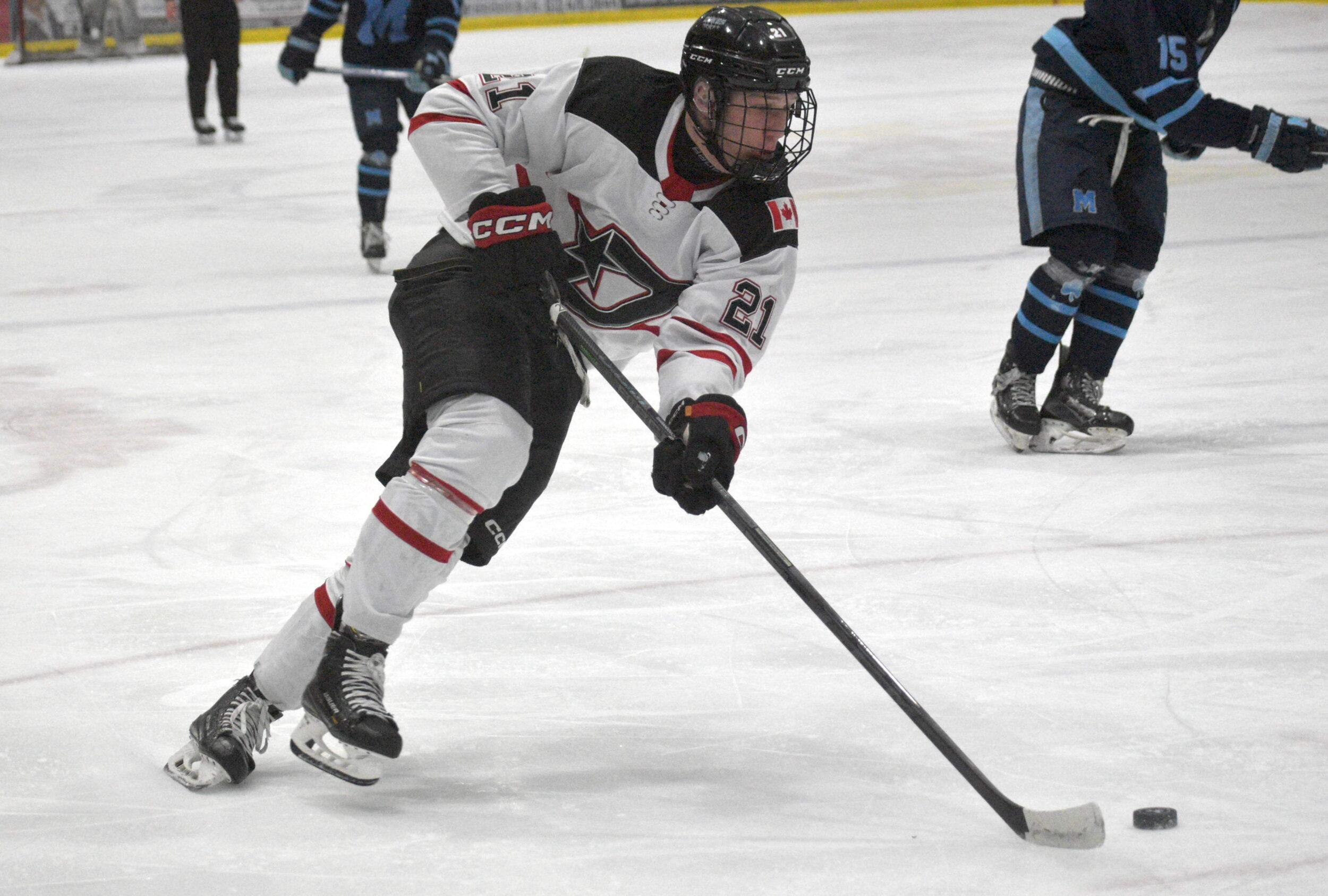 <p>Ben Vreugdenhil and the Wellington Dukes had a losing record over the final 10 games of the OJHL’s regular season. (Jason Parks/Gazette Staff)</p>
