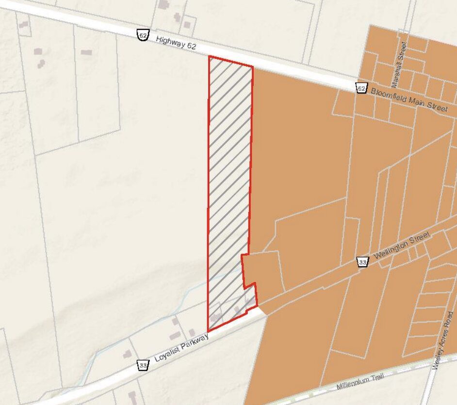 <p>A strip of land on the western edge of Bloomfield is no longer subject for a new designation thanks to<br />
Council. (Supplied Image)</p>
