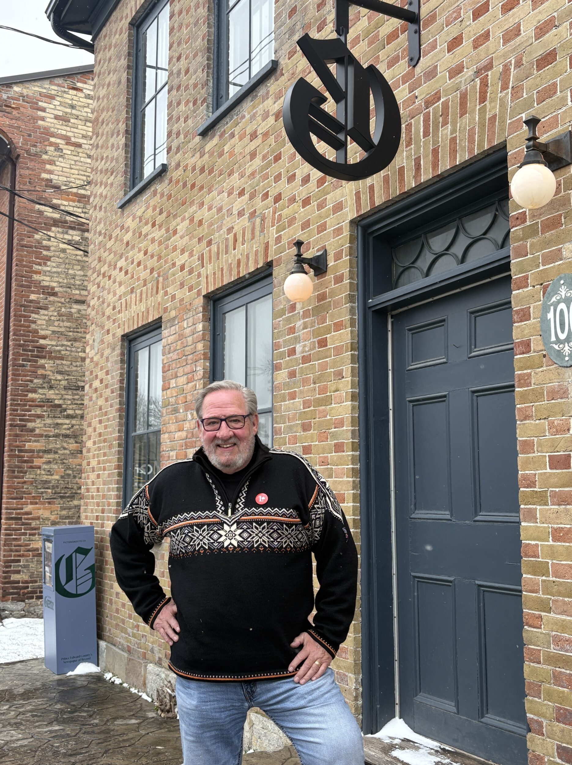 <p>Liberal candidate Chris Malette visits the Gazette office (Photo: Karen Valihora / Gazette Staff)</p>
