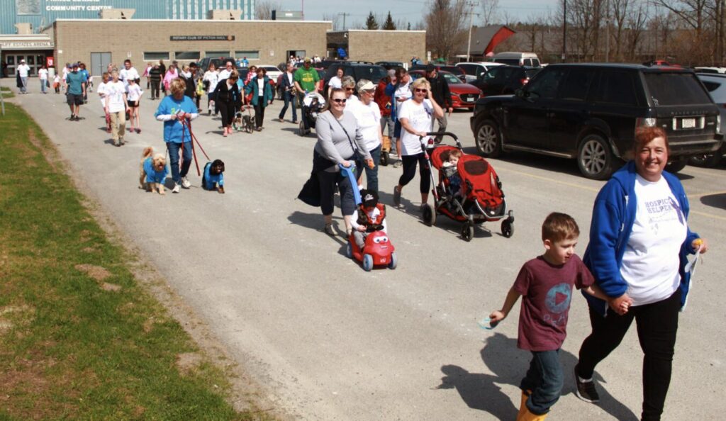 <p>Hikers take part in 2018’s Hike for Hospice. (Chad Ibottson/Gazette File Photo)</p>
