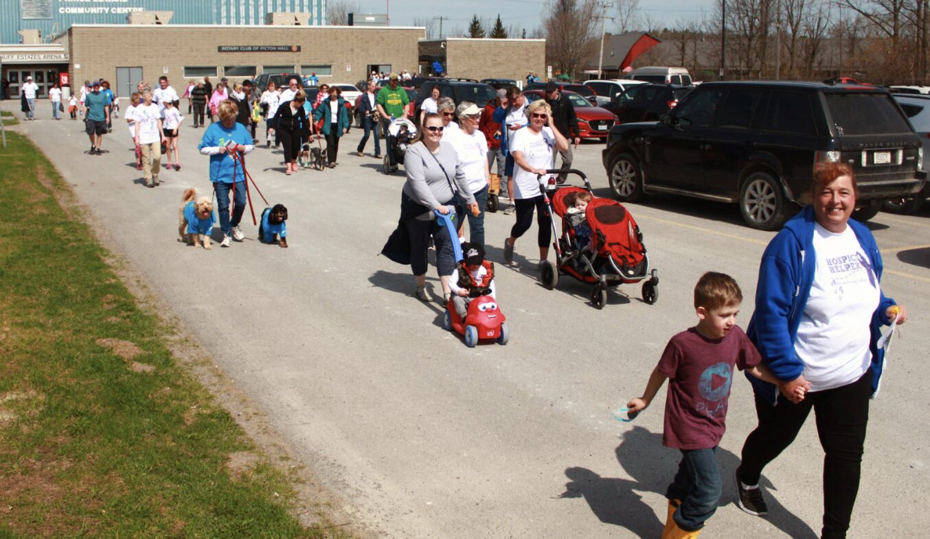 <p>Hikers take part in 2018’s Hike for Hospice. (Chad Ibottson/Gazette File Photo)</p>
