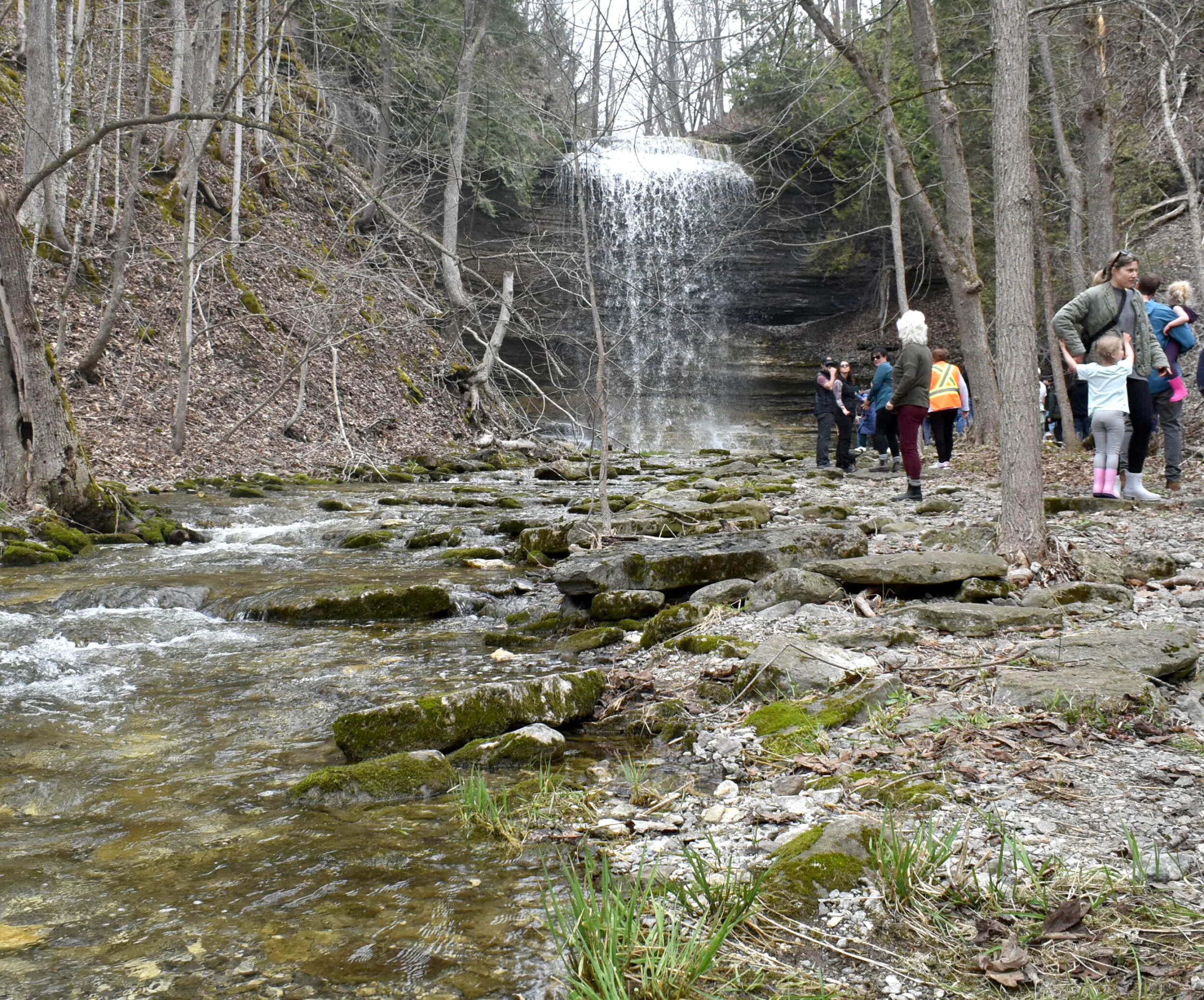 <p>Flowing water at Jackson’s Falls. (Jason Parks/Gazette Staff)</p>
