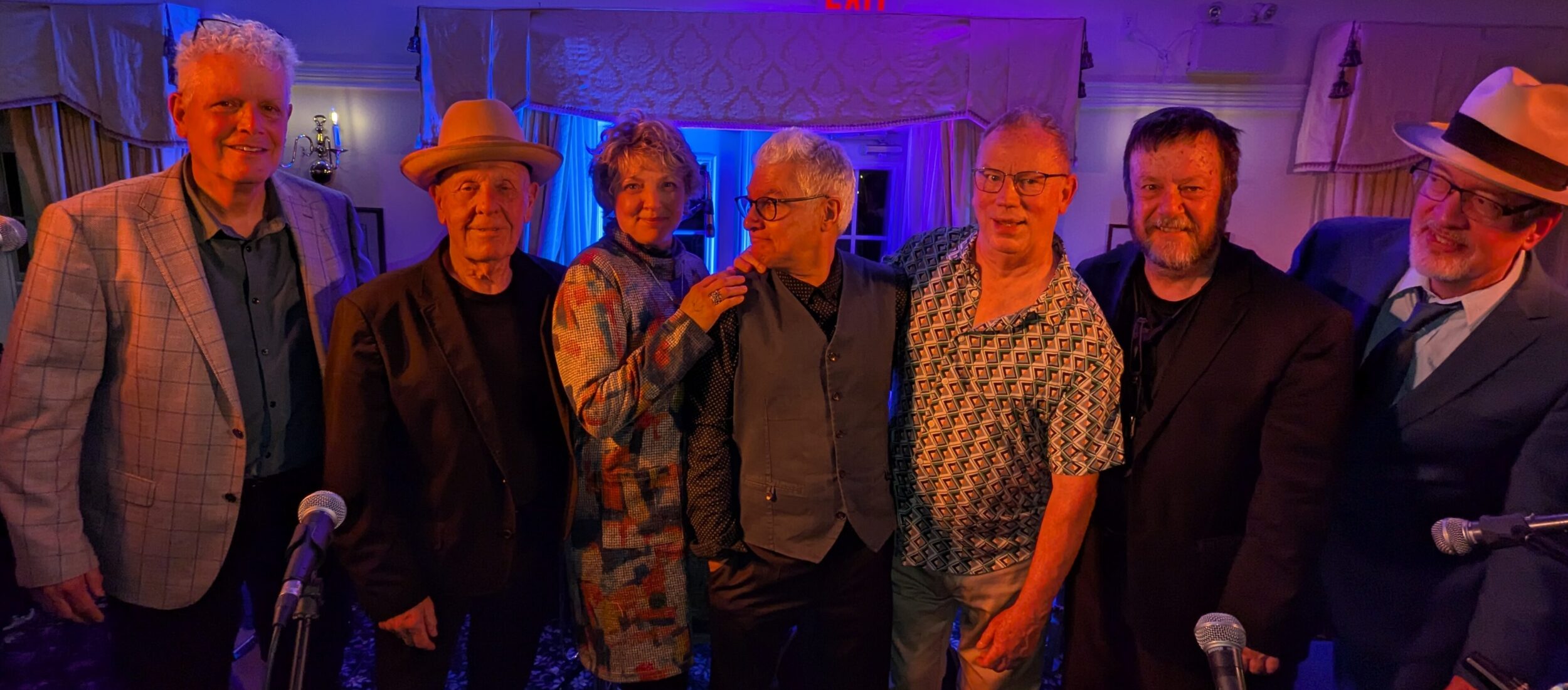 <p>The PEC Jazz Jam 2025: Gord Sheard, Harold Ellis, Lenni Stewart, Brian Legere, Dan Douglas, Brian Coughlan, Kyle Heide (Photo: Chris Fanning / Gazette Staff)</p>
