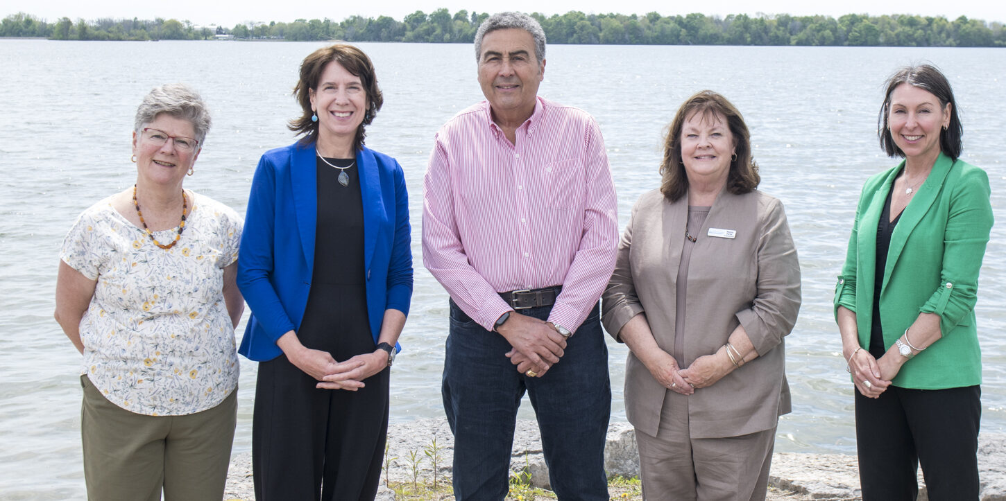 <p>Pictured from left: Peggy Payne; PECMHF Board Chairperson, Stacey Daub; Quinte Health President and CEO, Paul B. Helliwell Foundation John Jenah; President, Nancy Parks, Back the Build campaign chairperson; Shannon Coull, Executive Director PECMH Foundation (Supplied Photo)</p>
