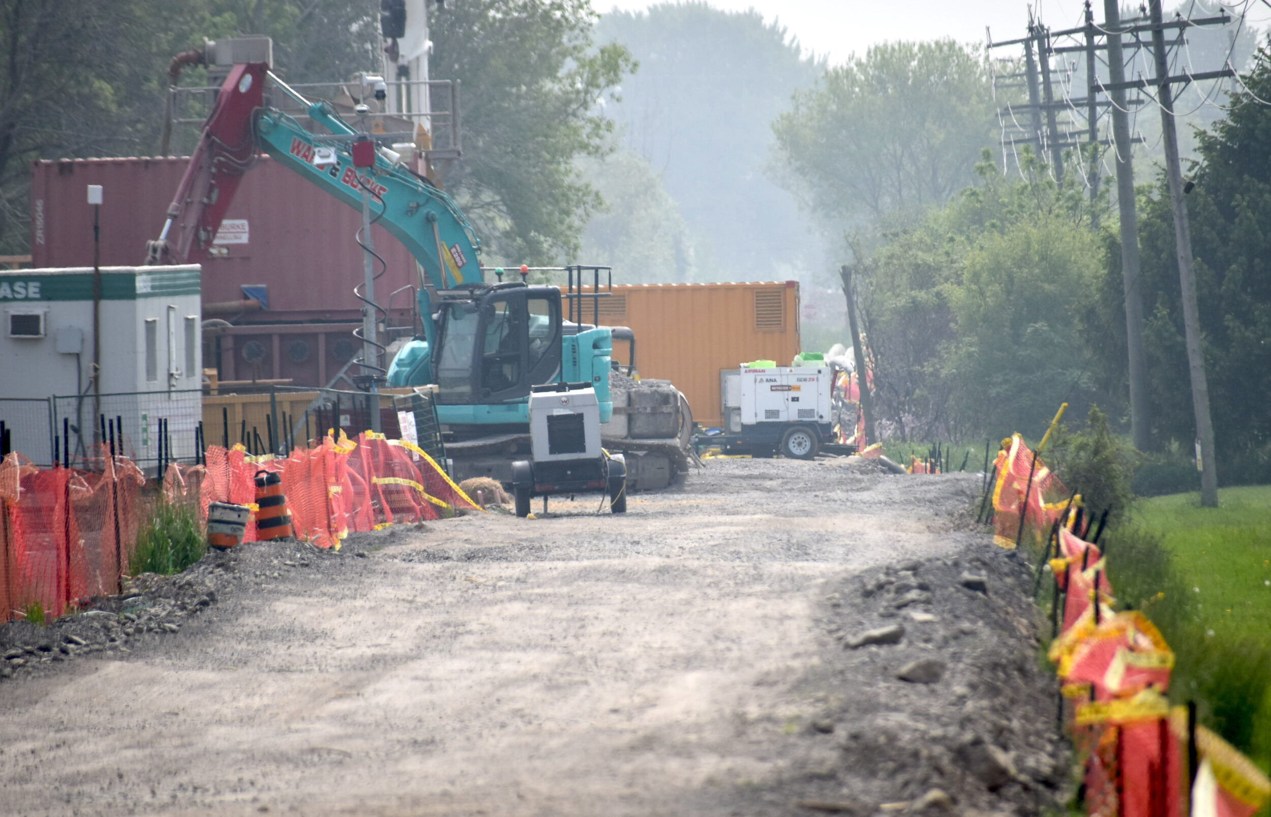 <p>Infrastructure work on the Millennium Trail. (Jason Parks/Gazette Staff)</p>
