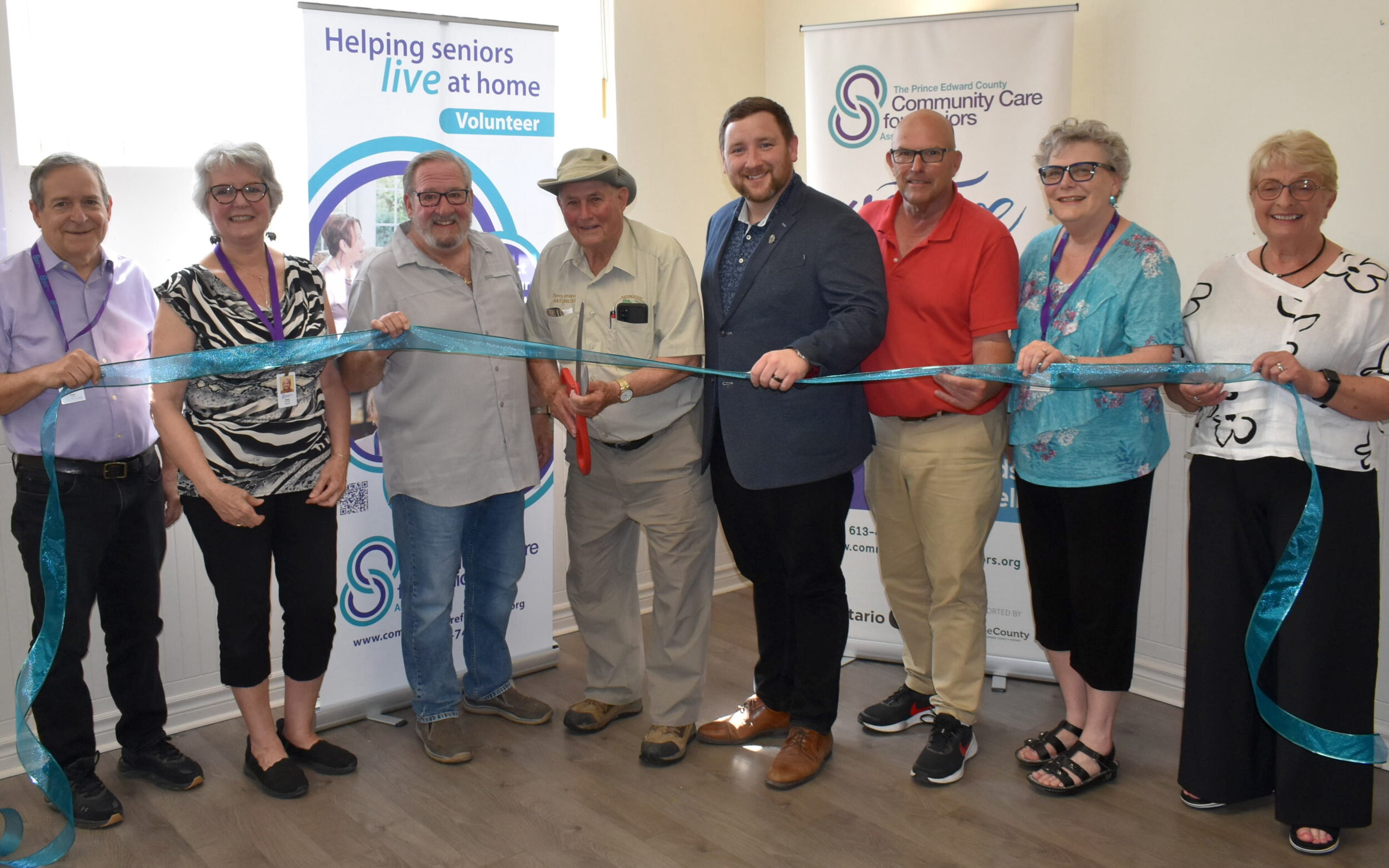 <p>From Left Peter Landry, Anne Van Vlack, MP Chris Malette, Terry Sprague, MPP Tyler Allsopp, Mayor Steve Ferguson, Debbie MacDonald Moynes, Barb Procter. (Jason Parks/Gazette Staff)</p>
