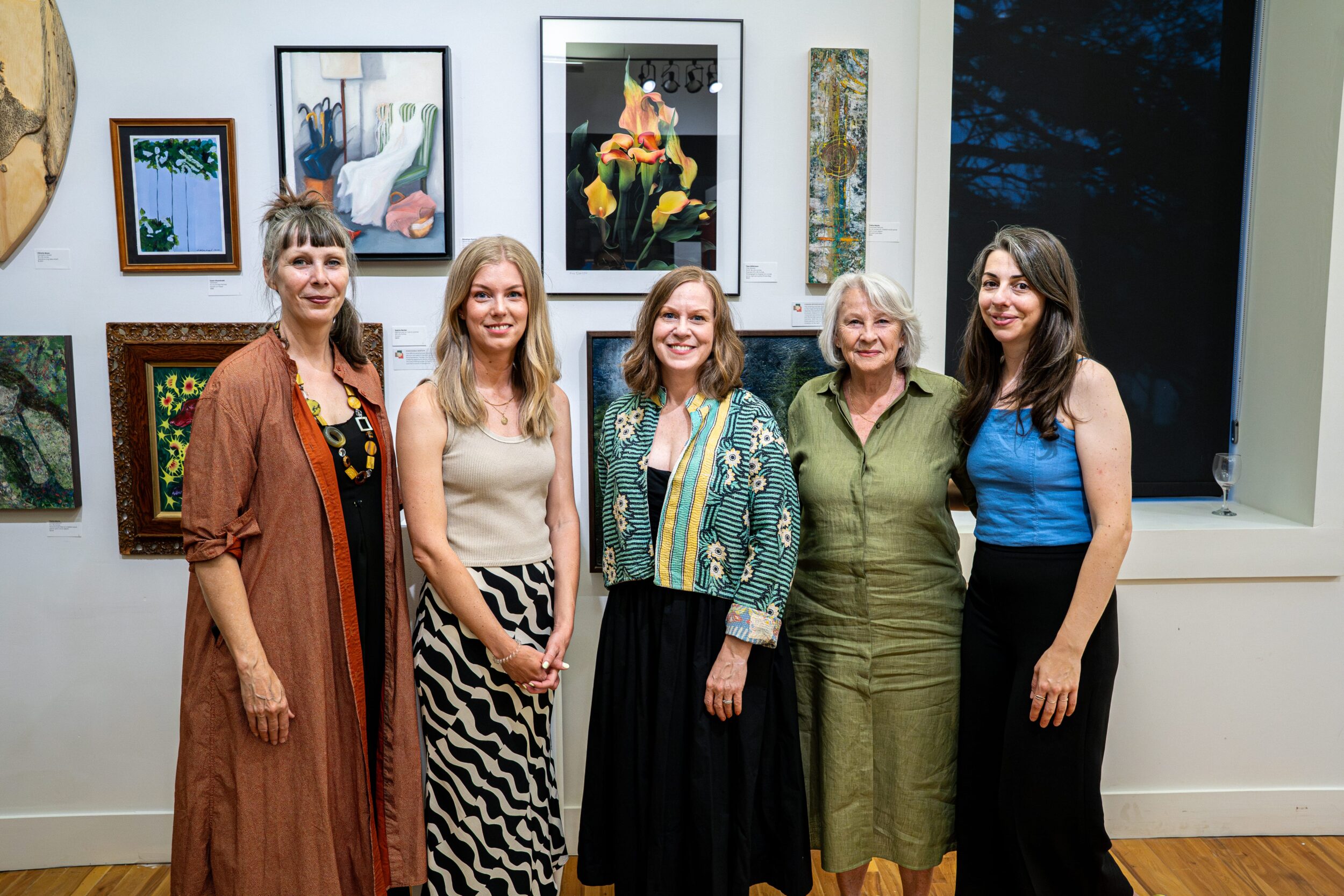 <p>AITC Organizing Committee – Julie Seddon (left), Rachel Middleton, Janna Smith, Erika Soderberg, and Sarah Burtscher (Logan Somers / County Arts)</p>
