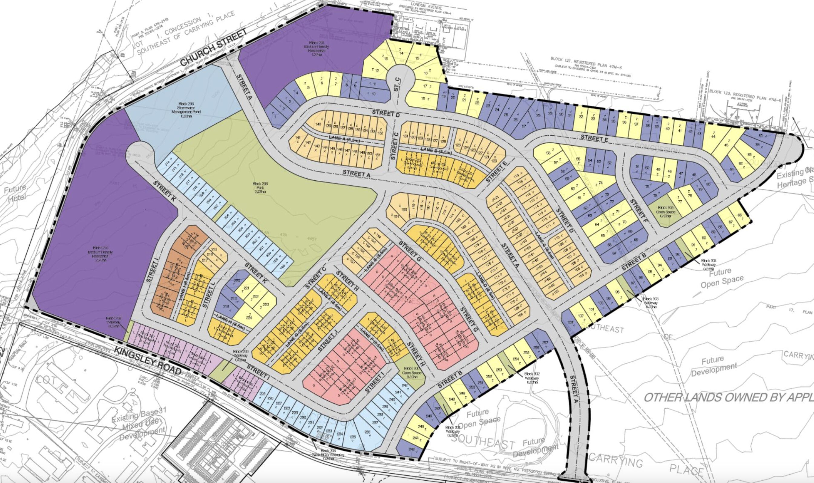 <p>Revised Draft Plan of Village A presented to Council&#8217;s Planning Committee last week. </p>
