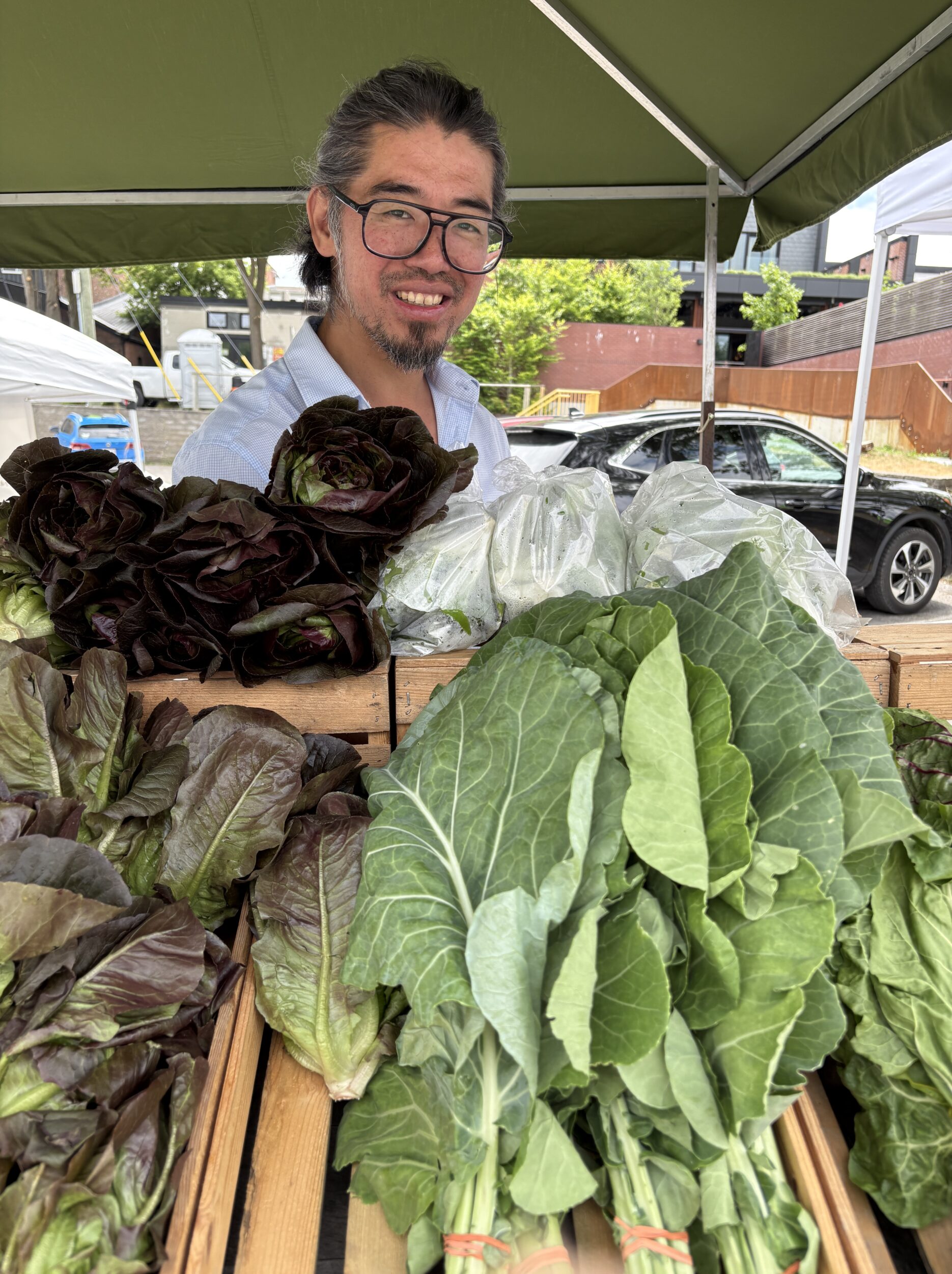 <p>Hans Ning of Paper Kite Farm (Photo: Ruth Gangbar / Food Stylist)</p>
