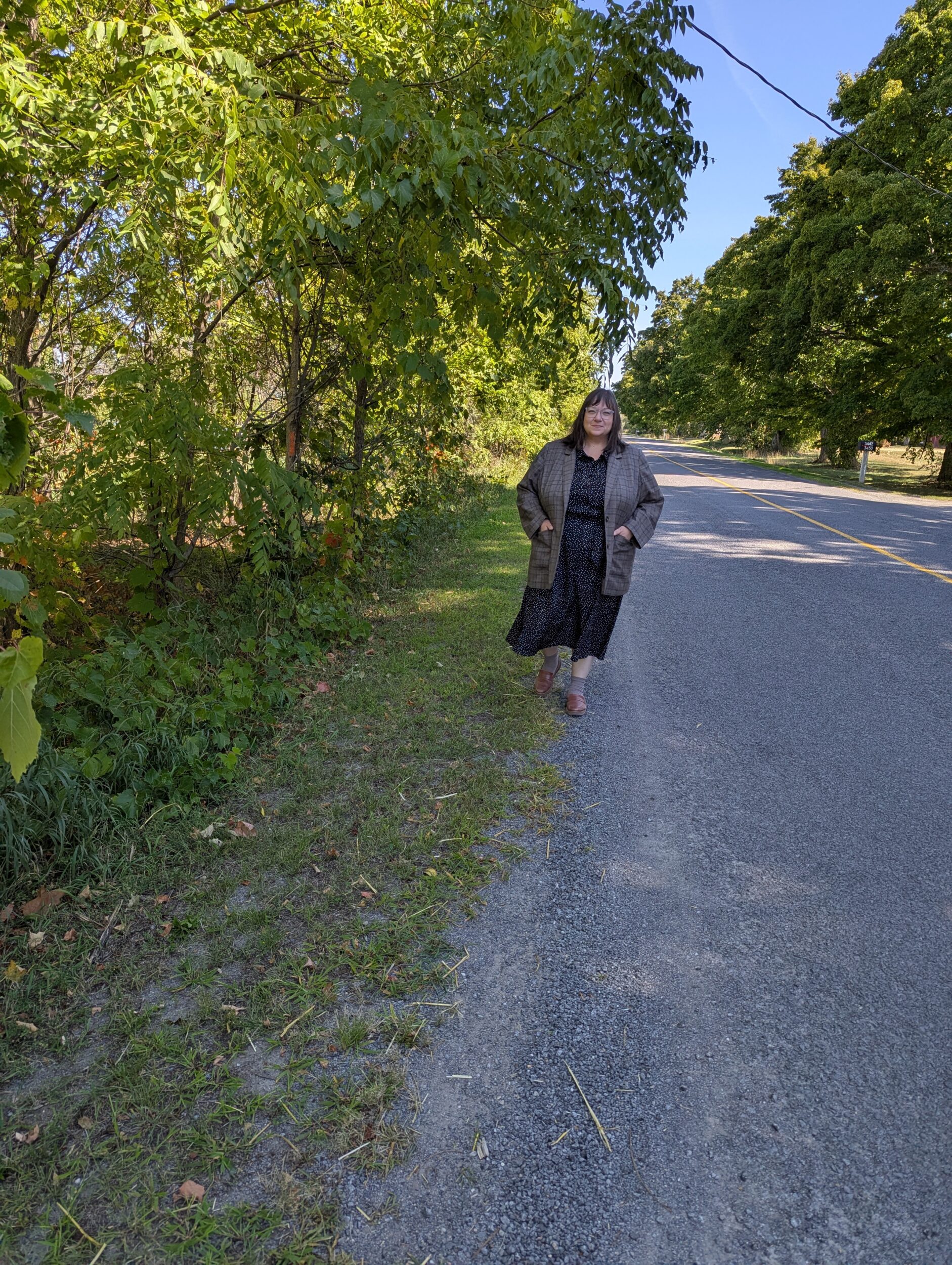 <p>Walking with Aaron Miechkota (Photo: Chris Fanning)</p>
