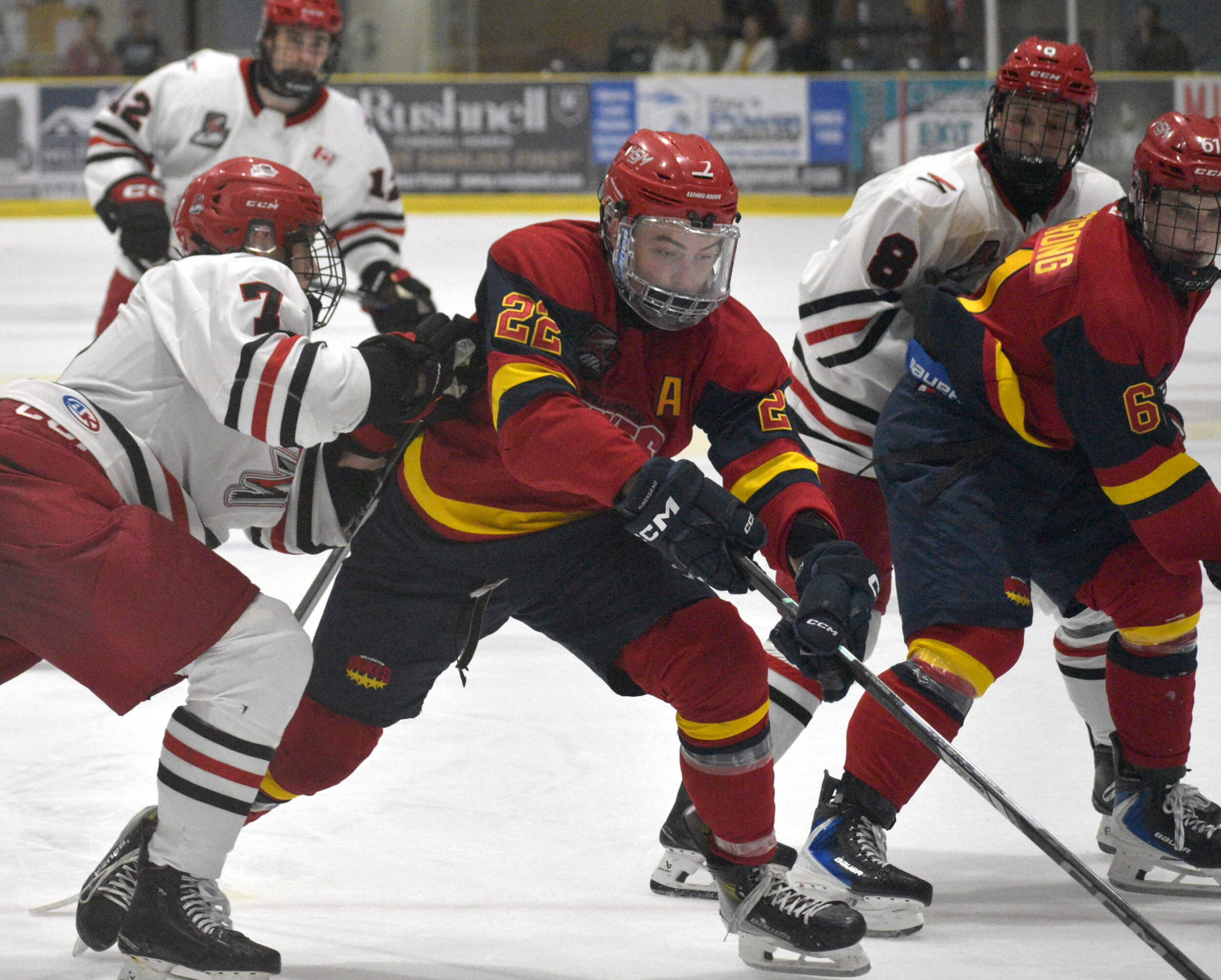 <p>Wellington Duke Zach Carrier carried the offensive load for this club this weekend, scoring four goals and adding four assists in three games. (Jason Parks/Gazette Staff)</p>
