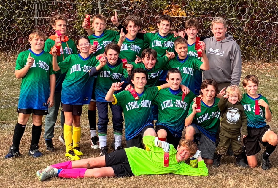 <p>The Athol-South Marysburgh Public School Eagles are 2025 District Champions after downing host Bayside 4-0 in the finals October 17. The squad went 10-0-0 between the County and District Championships. (Supplied Photo)</p>