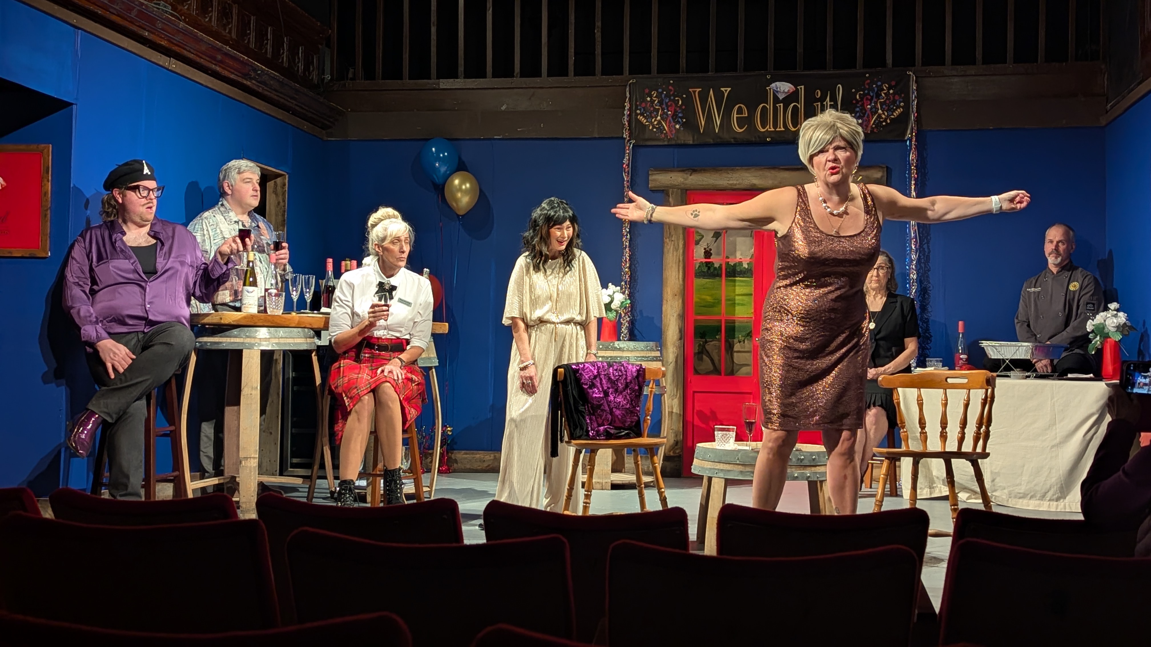 <p>The Cast of Wining and Dying (Photo: Bill Sedgwick)</p>
