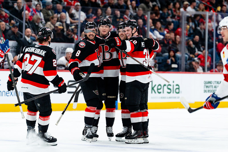 <p>The Senators engineered a comeback on Friday against the host Laval Rocket to earn a point in an overtime loss. (Belleville Senators photo)</p>
