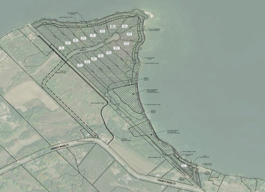 <p>Concept plan for the proposed subdivision on Half Moon Bay. (Arcadis)</p>
