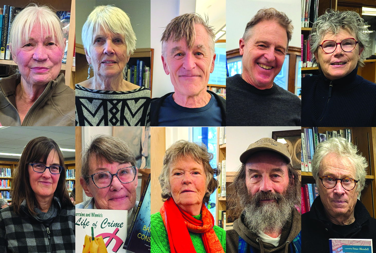 <p>County writers. From top left: Sharon Stefan. Roz Bound, Andrew Binks, Phil Norton, Shelagh Mathers, Linda Shantz, Janet Kellough, Gail Hamilton, Brian Flack and<br />
Peter Blendell. (Chris Fanning/Gazette Staff)</p>
