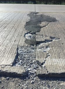 <p>Potholes on 49 (Supplied Photo)</p>

