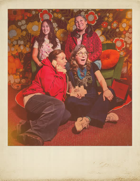 <p>Organizers of the 2026 Period Party partake in a vintage photoshoot at the Regent Theatre. (Becky Hinch Photography)</p>
