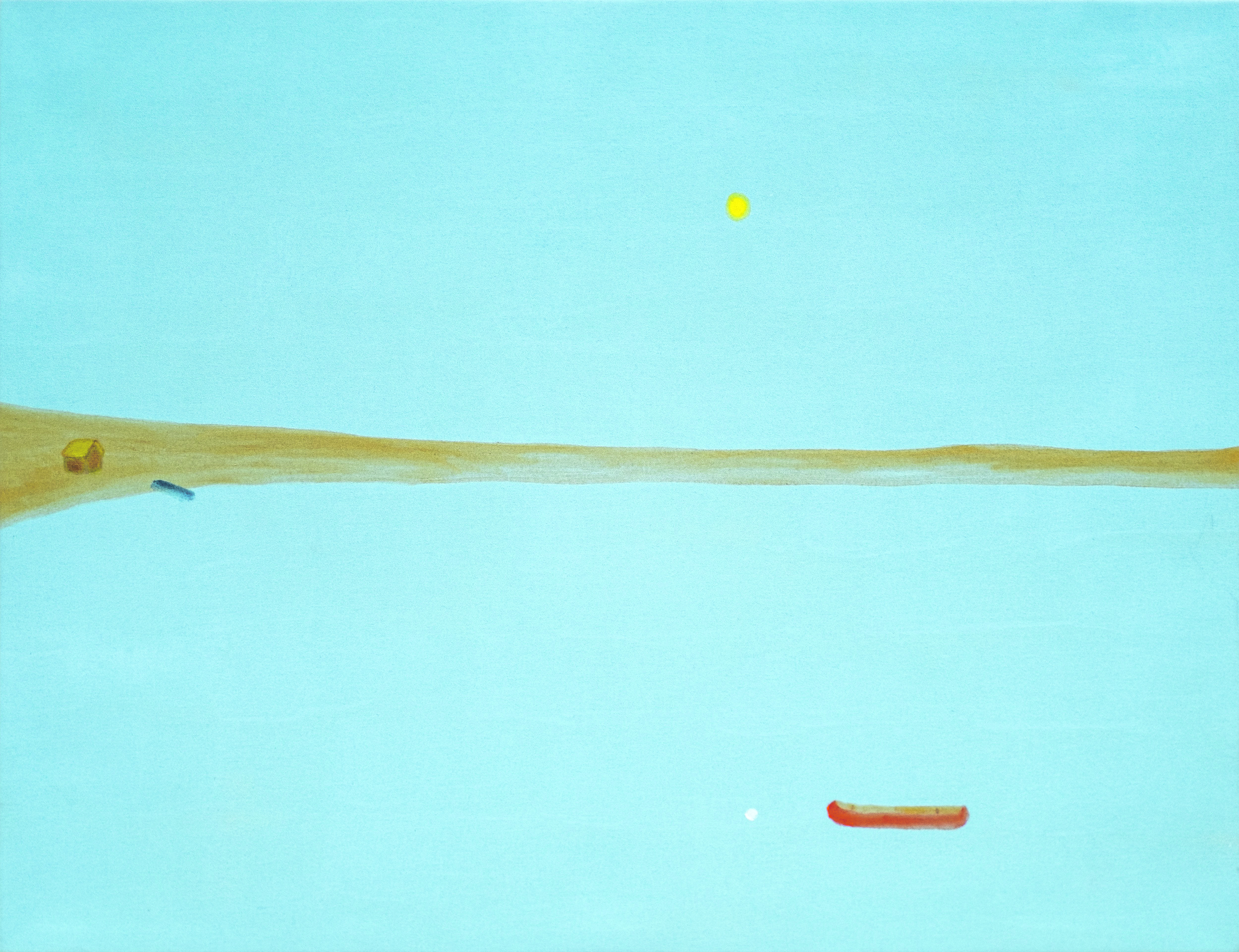 <p>Pat Service, Still Lake – Novena. Acrylic and oil on canvas.<br />
(IMAGE COURTESY OF OENO GALLERY)</p>
