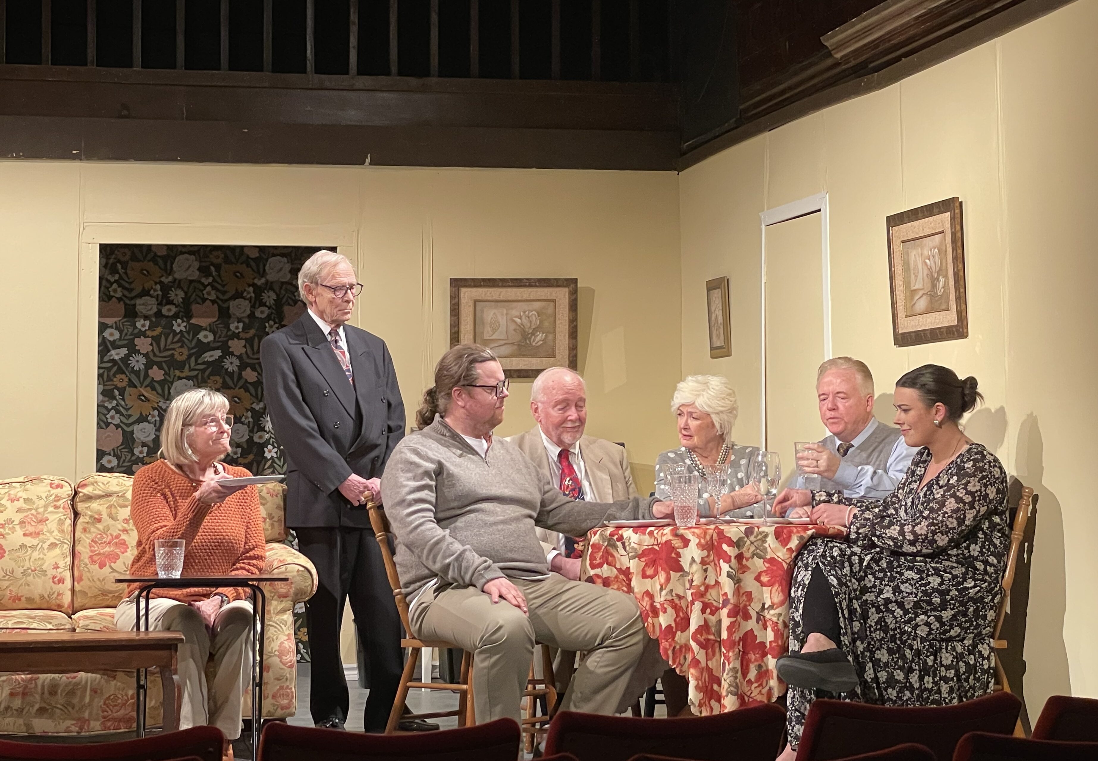 <p>Alison Shorey, Bill McMahon, Tomas Crossley, Tom Higginbottom, Paulina McMahon, Thomas Harrison and Liz Simpson. (Photo: Eleanor Zichy/Gazette Staff)</p>
