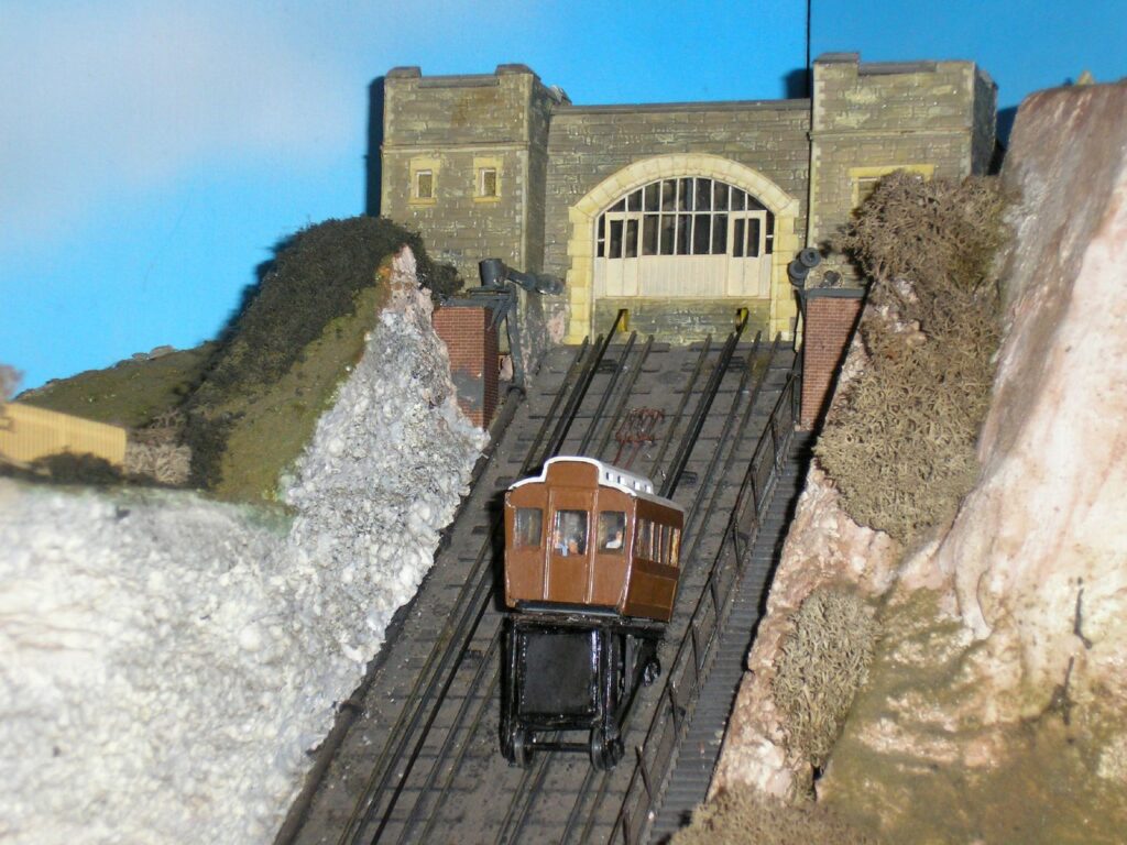 <p>A model of the proposed funicular railway. (Image supplied by Pathside Engineering).</p>

