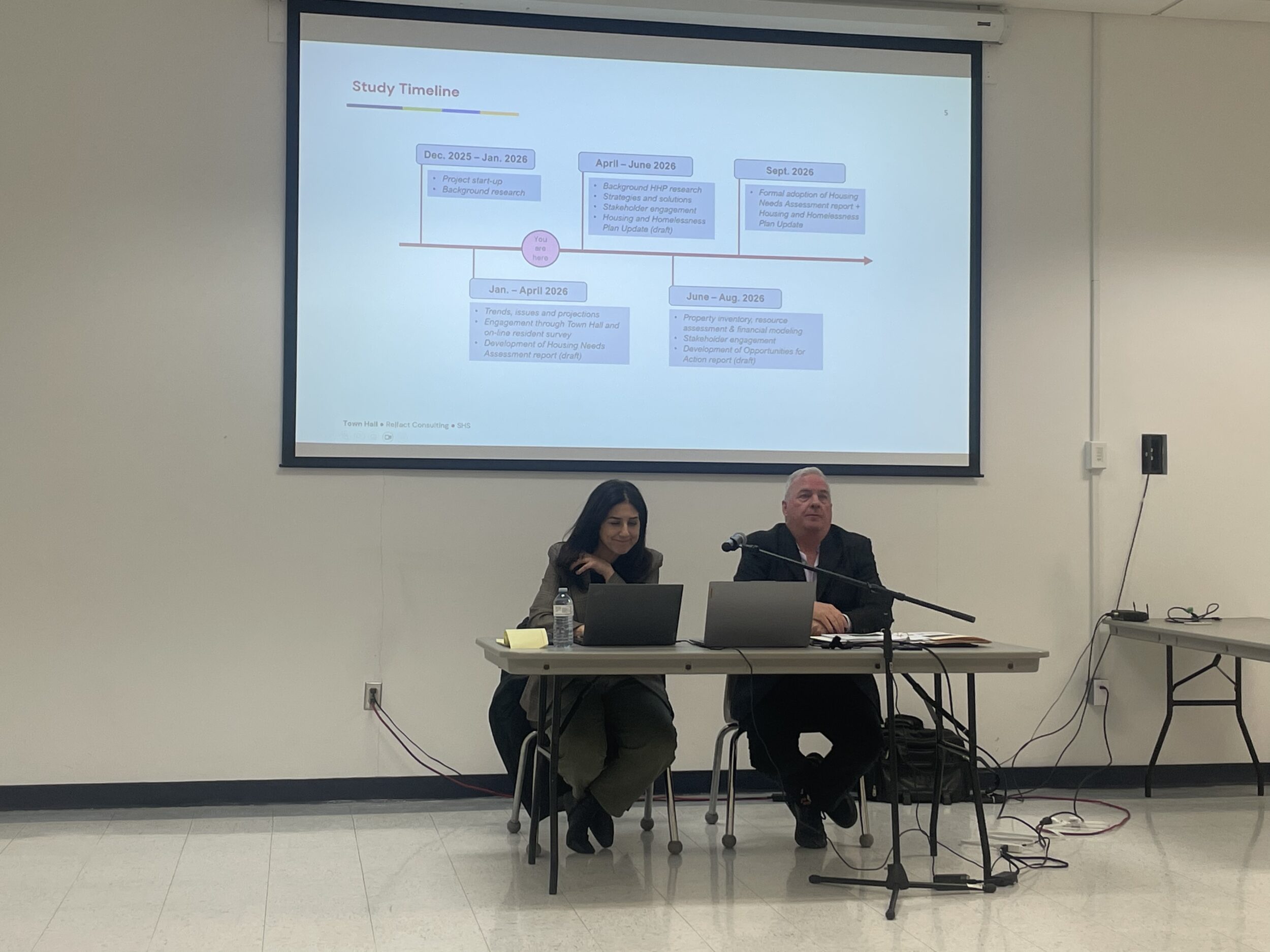 <p>Bahar Shadpour and Ken Foulds (Photo: Eleanor Zichy / Gazette Staff)</p>
